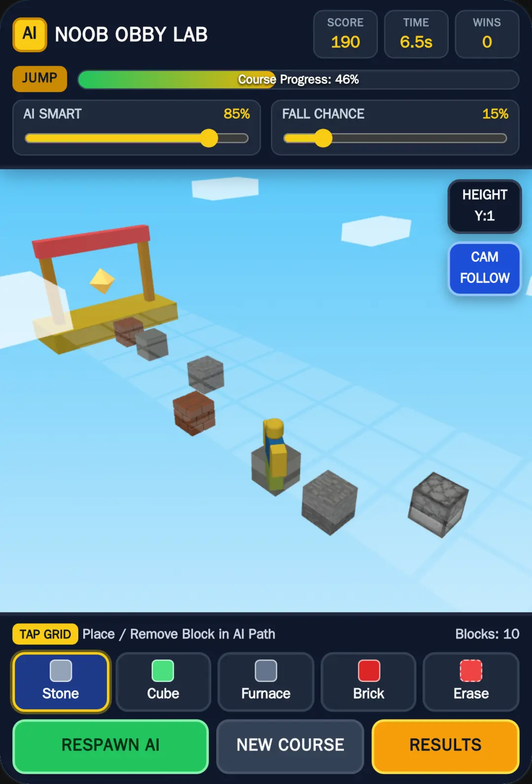 Noob AI Obby Builder cover