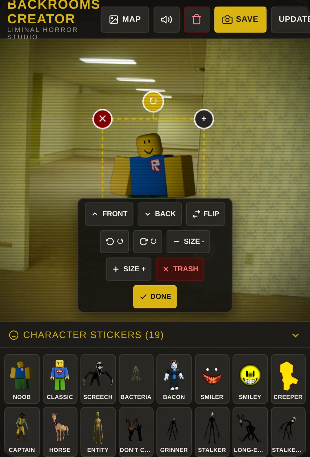 Backrooms Scene Creator