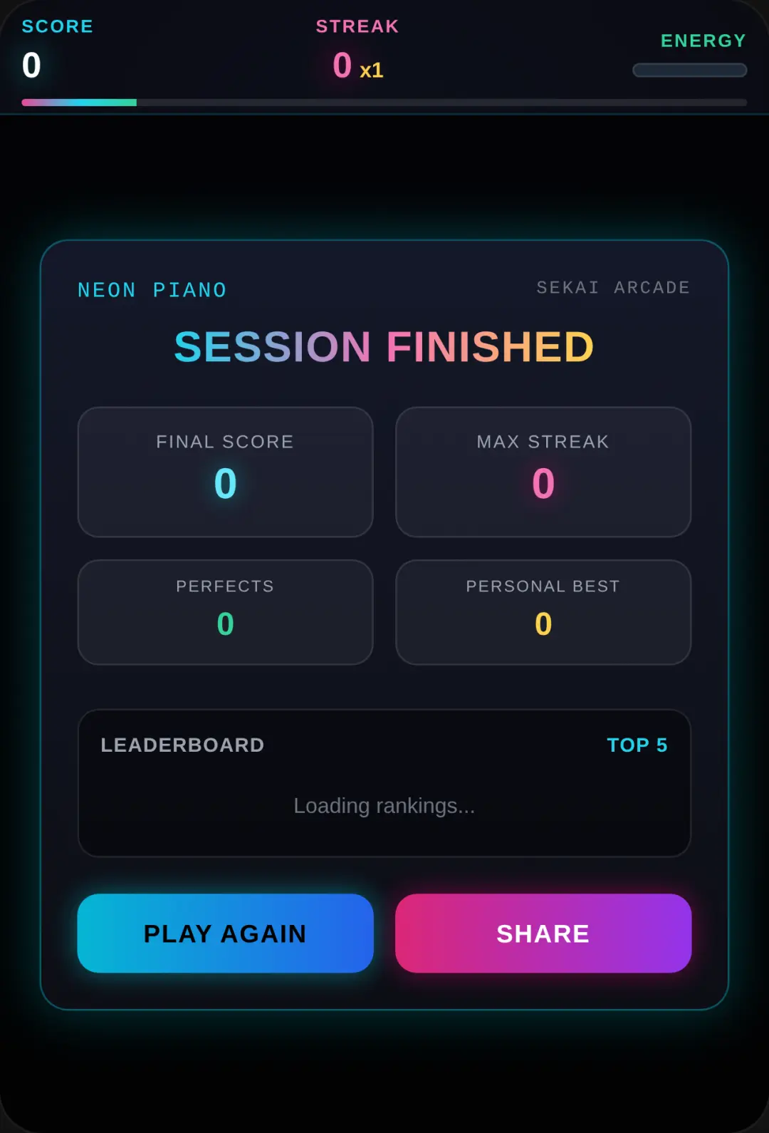 Neon Piano Challenge cover