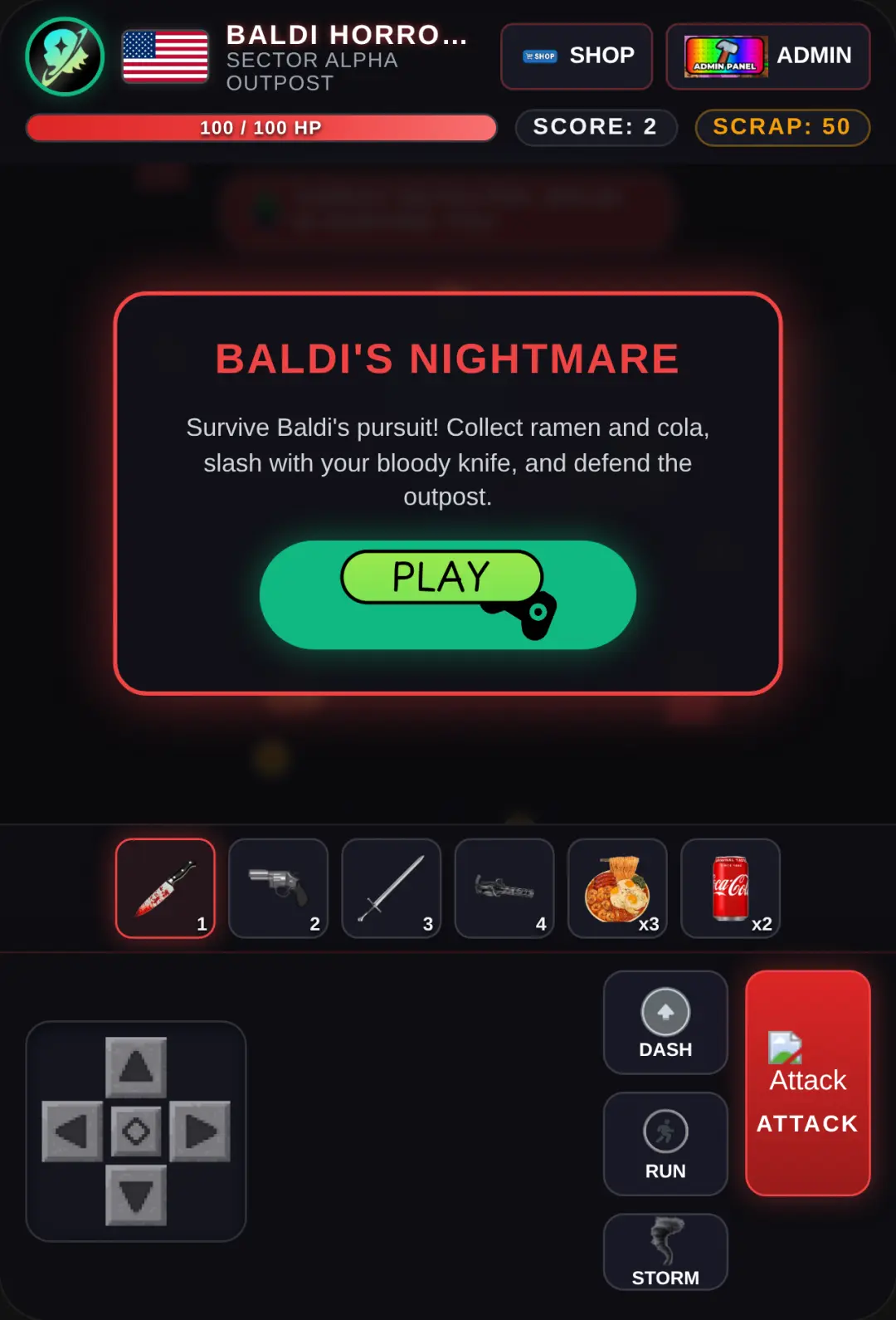 Baldi Survival Horror cover