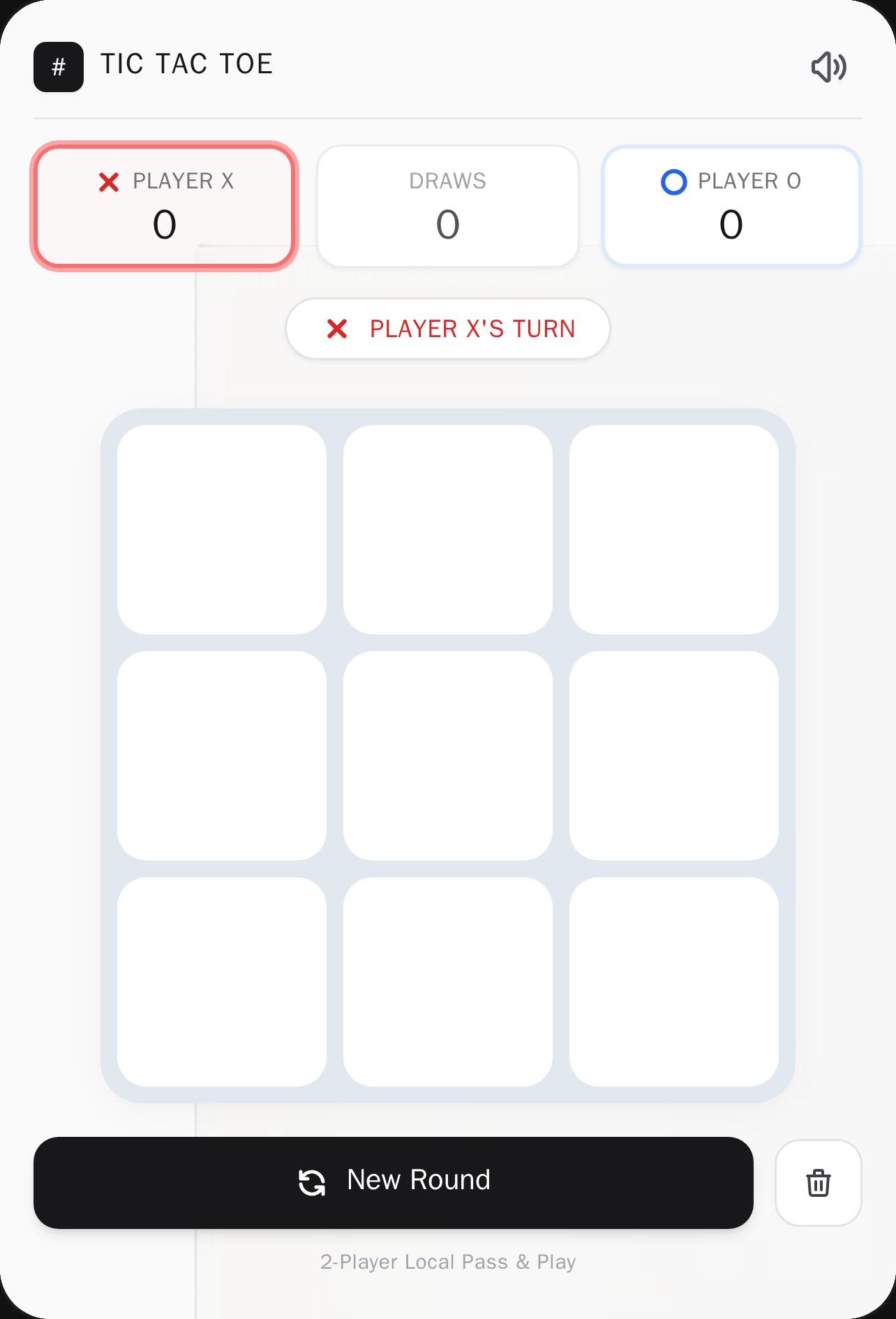 Minimalist Tic Tac Toe cover