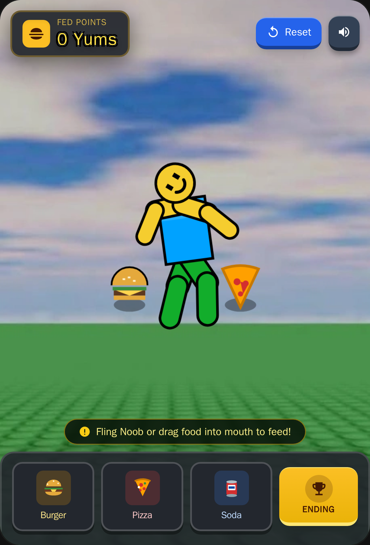 Roblox Noob Ragdoll & Food Sandbox cover