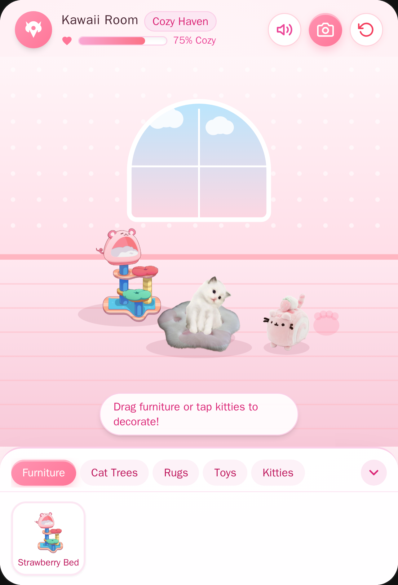 Kawaii Pink Cat Bedroom cover