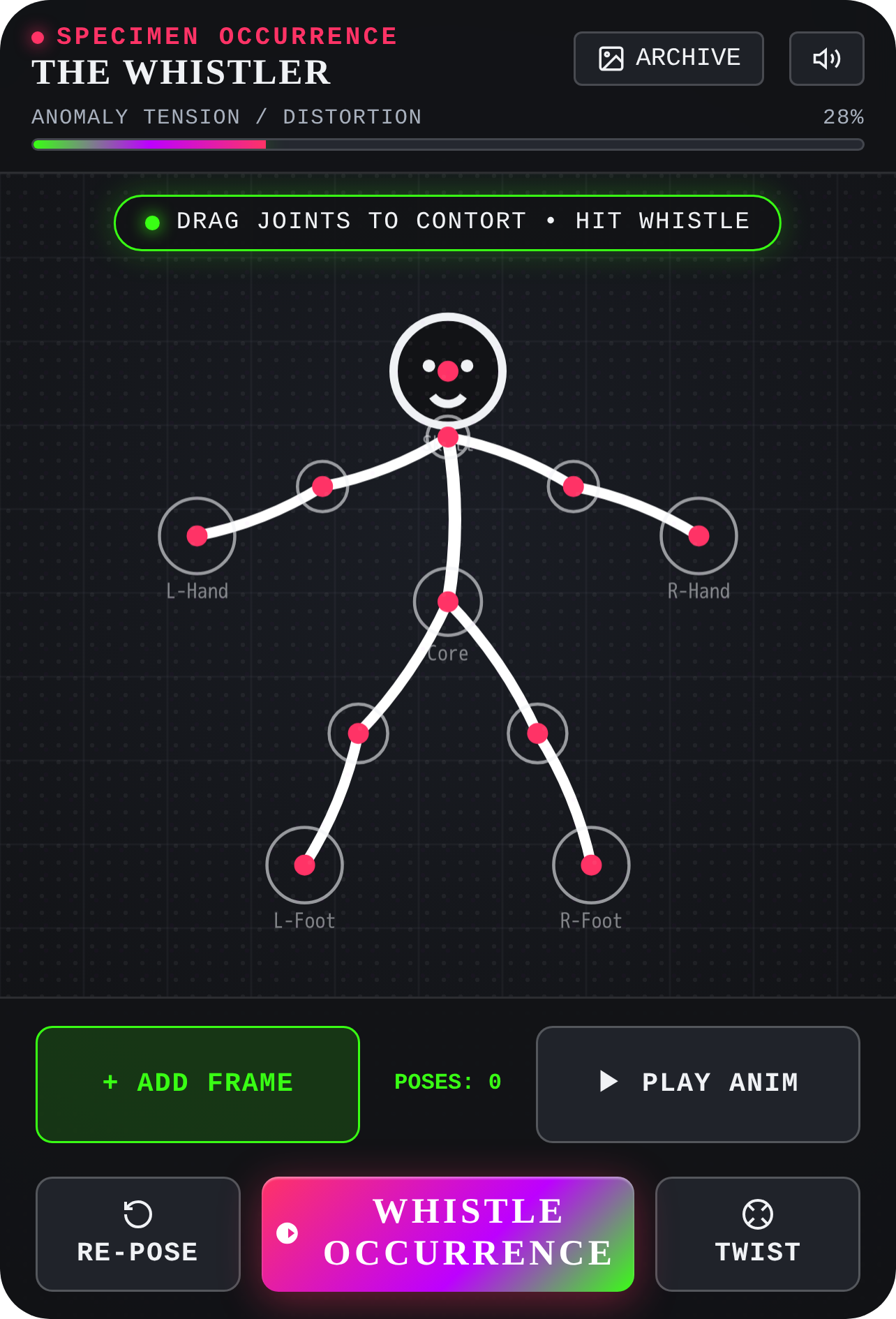 Whistle Occurrence: stickman botanica cover