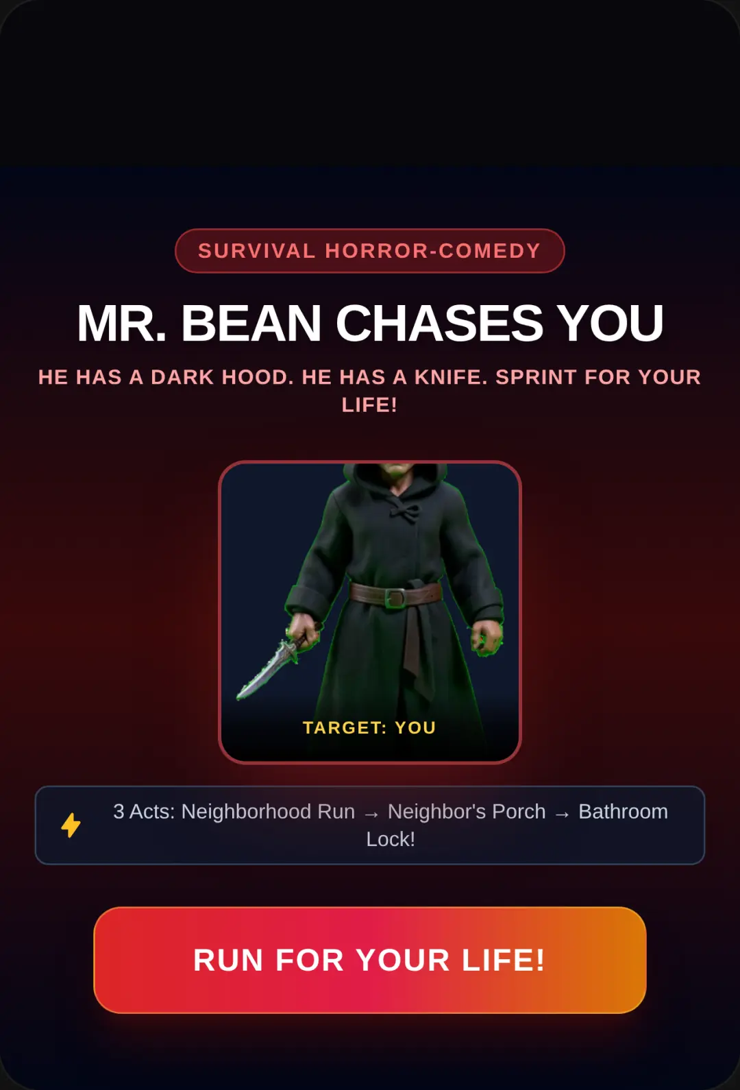 Hooded Mr. Bean Chase cover