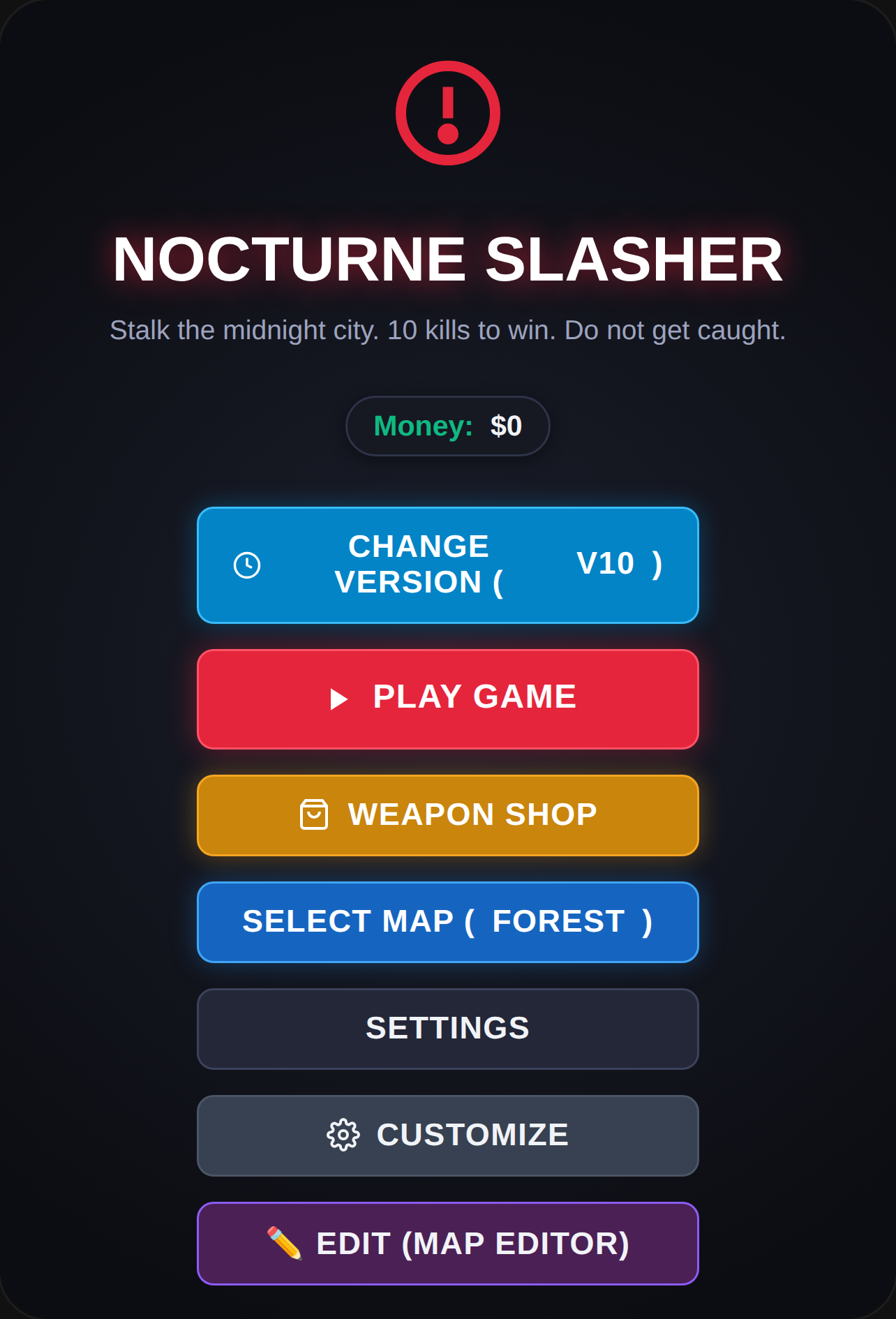 Nocturne Slasher - 10 Kills at Midnight cover