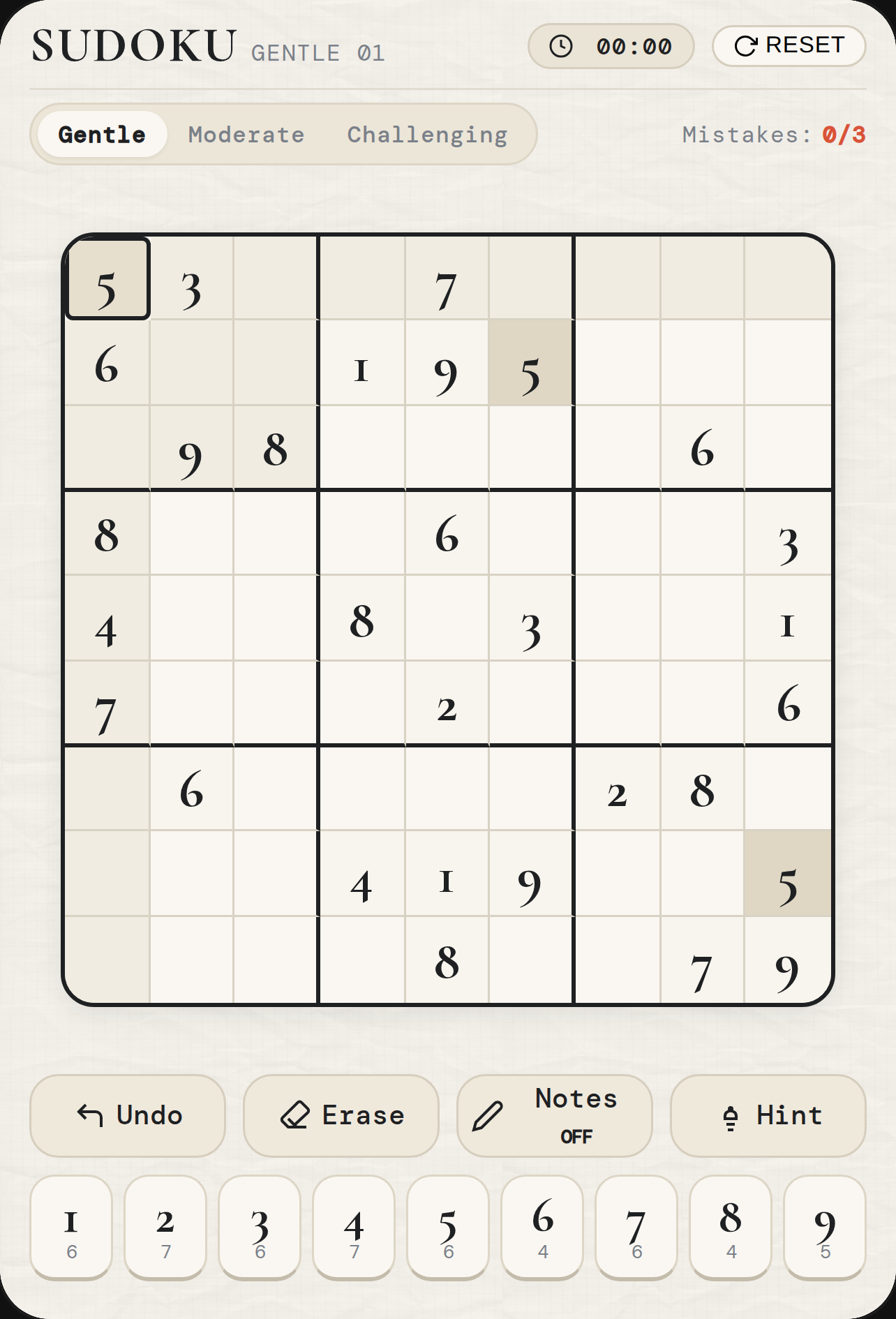 Classic Sudoku cover