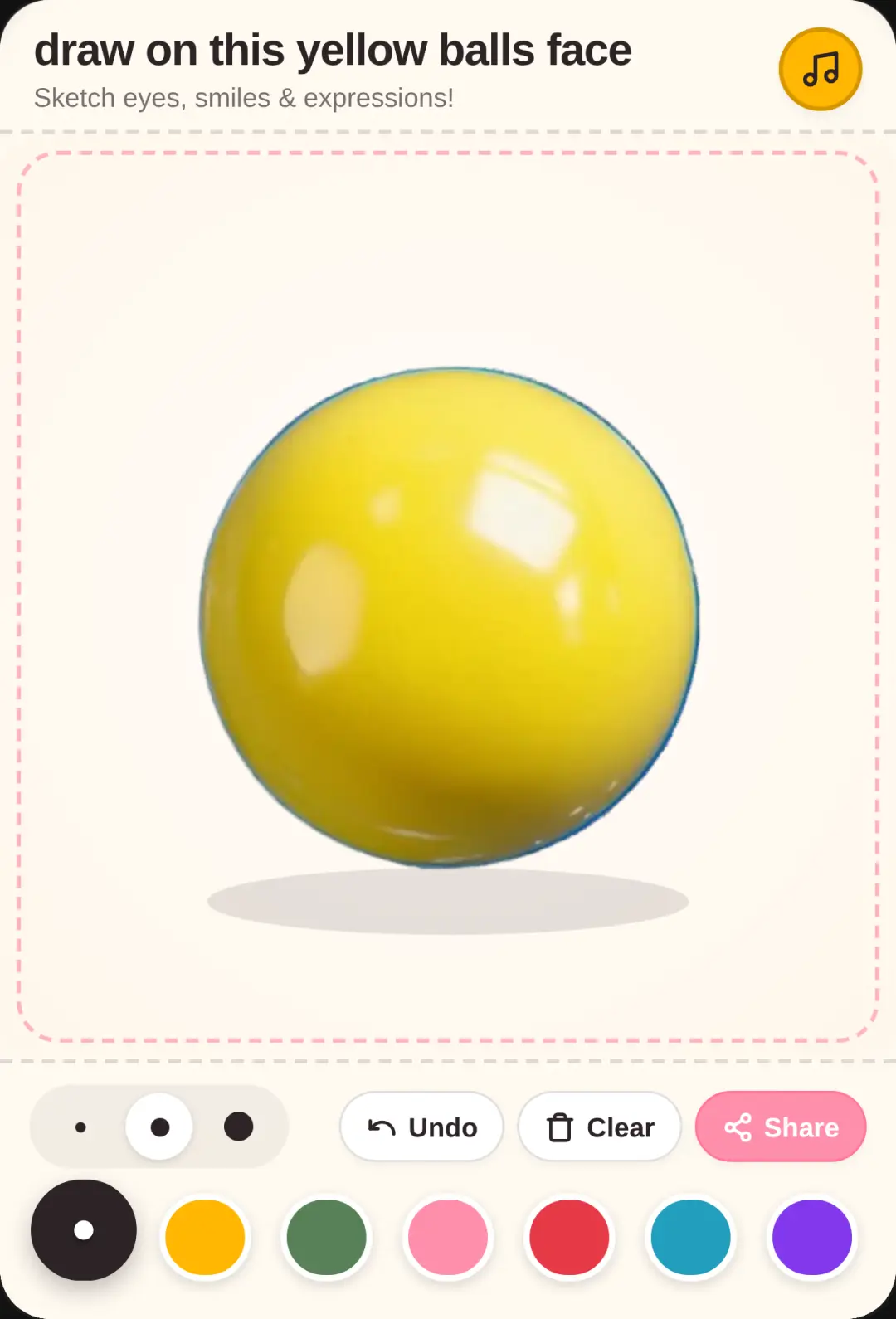 Draw This balls face cover
