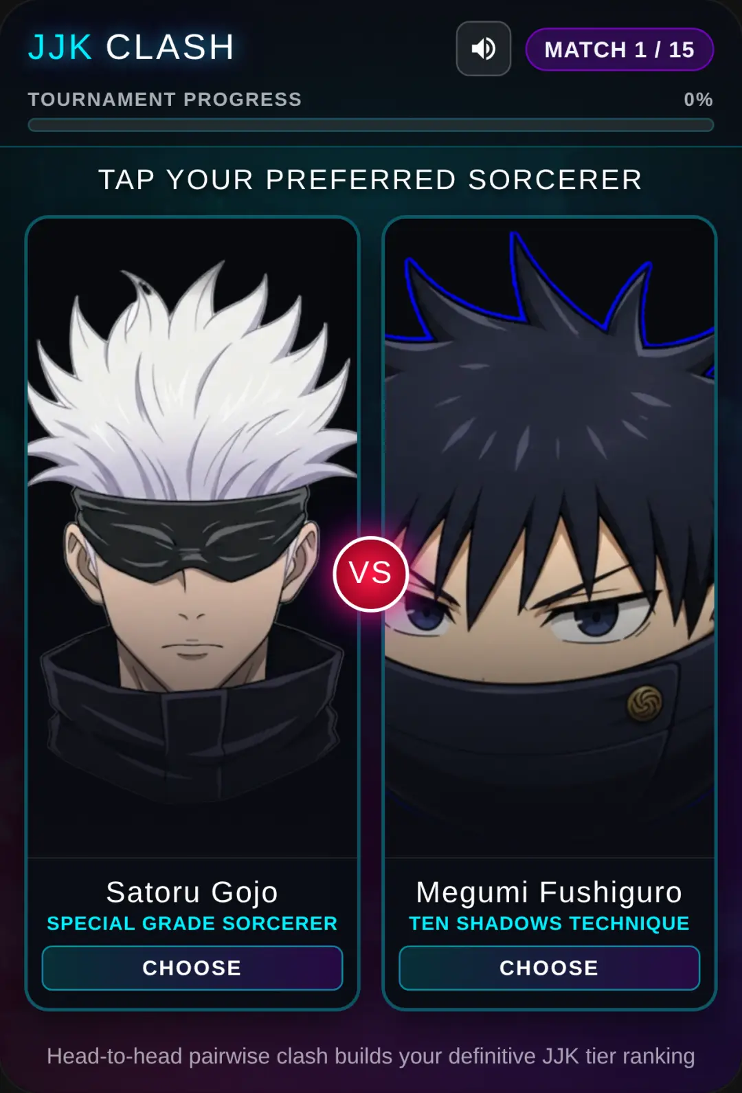 Jujutsu Kaisen: Cursed Clash Tier List make a fighting one cover