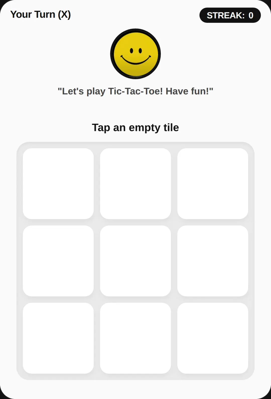 Mr. Smiley — Tic Tac Toe cover