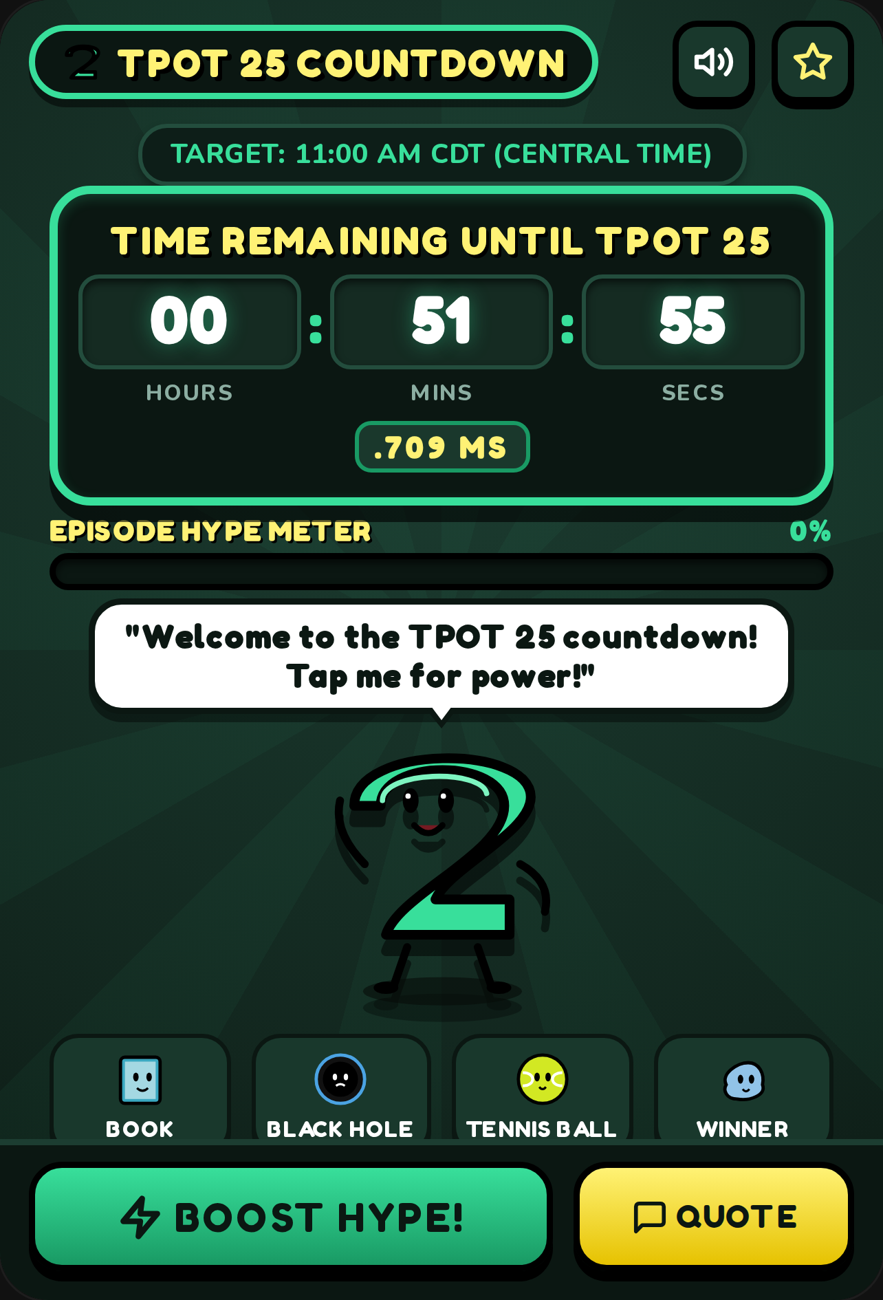 TPOT 25 Live Countdown cover