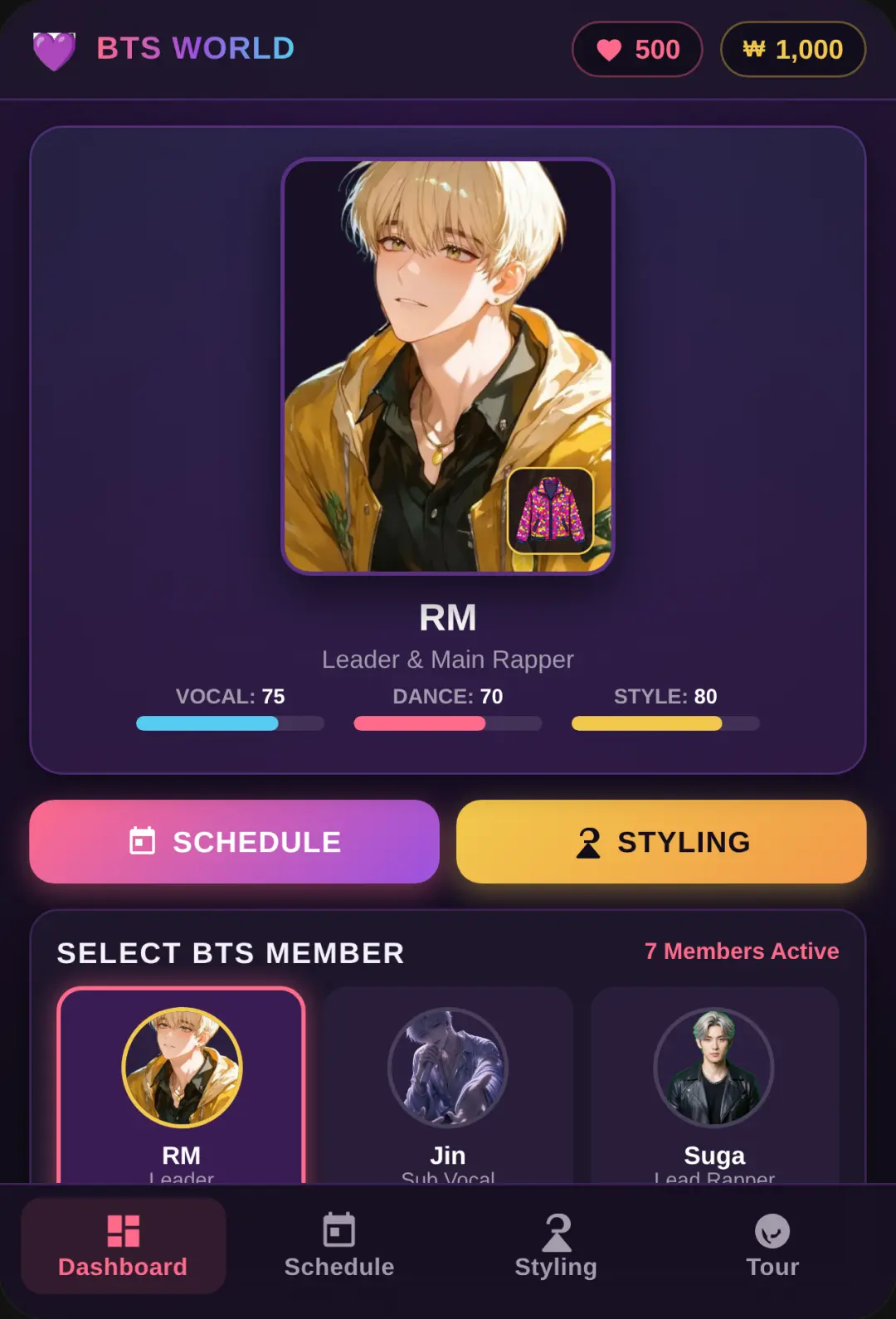 BTS Idol Management & Styling cover