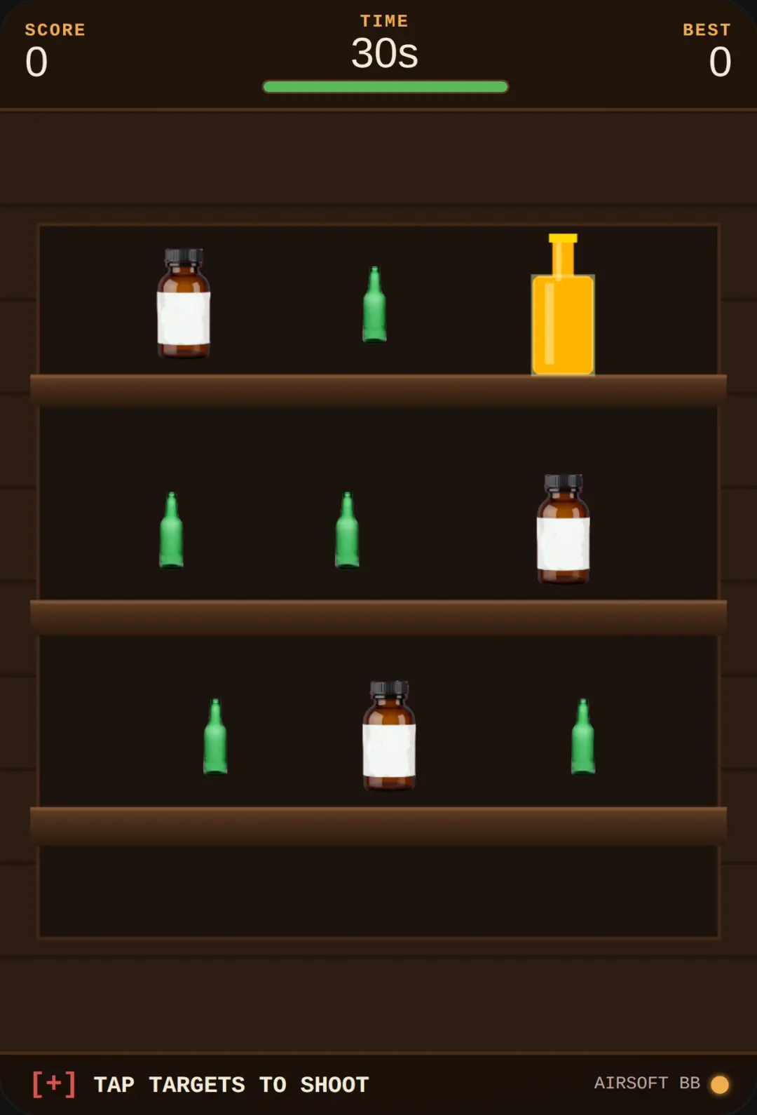 Airsoft Bottle Shoot game cover