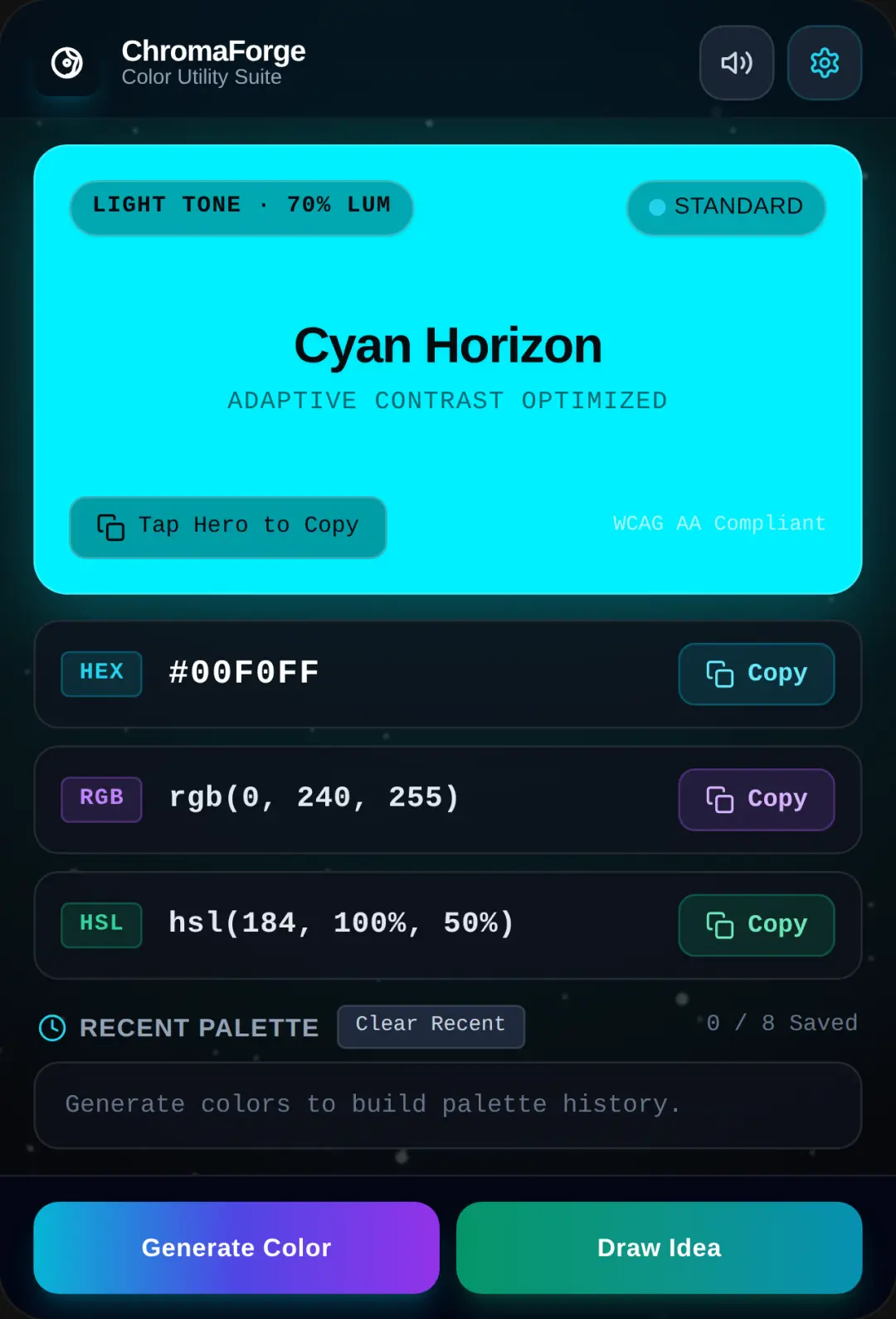 ChromaForge — Modern Color Generator & Utility cover