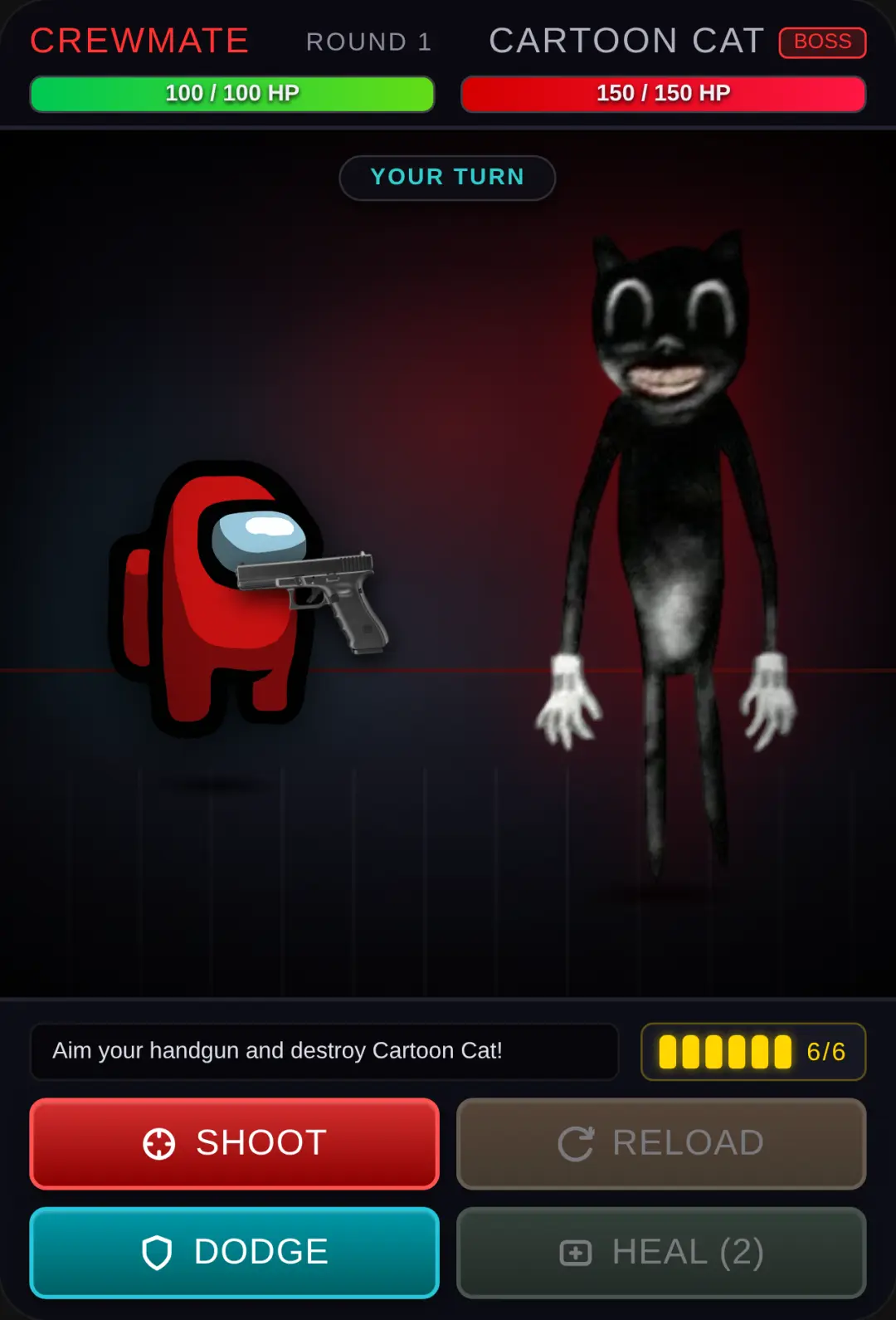 Crewmate vs Cartoon Cat cover