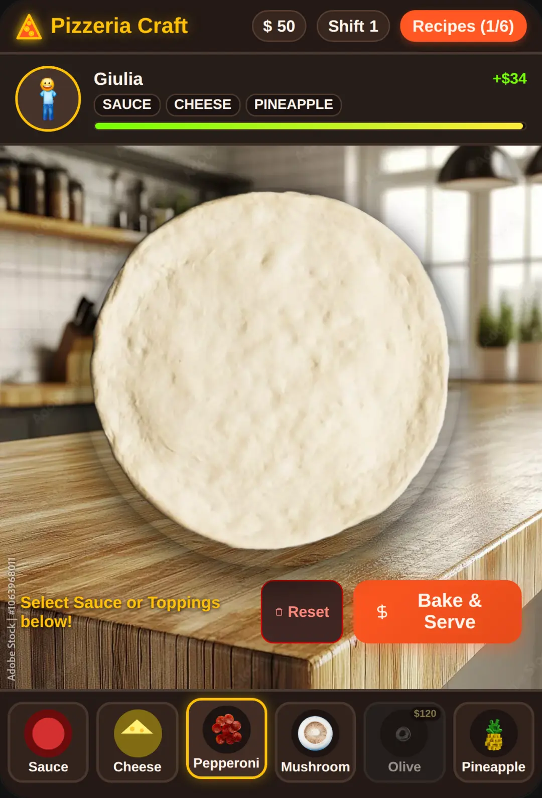 Pizzeria Crafting food cover