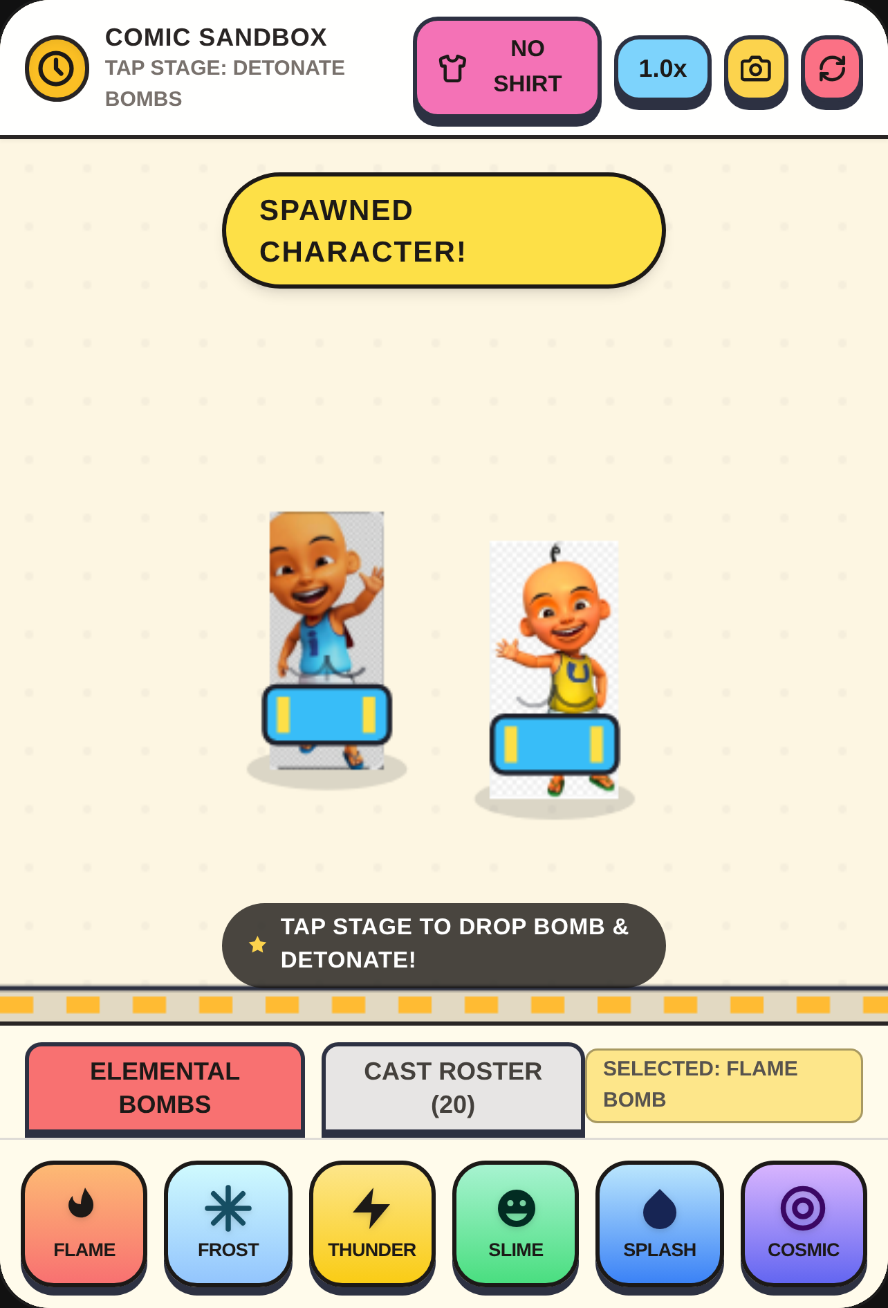 Cartoon Sandbox: Elemental Bombs & Character Dress-Up cover