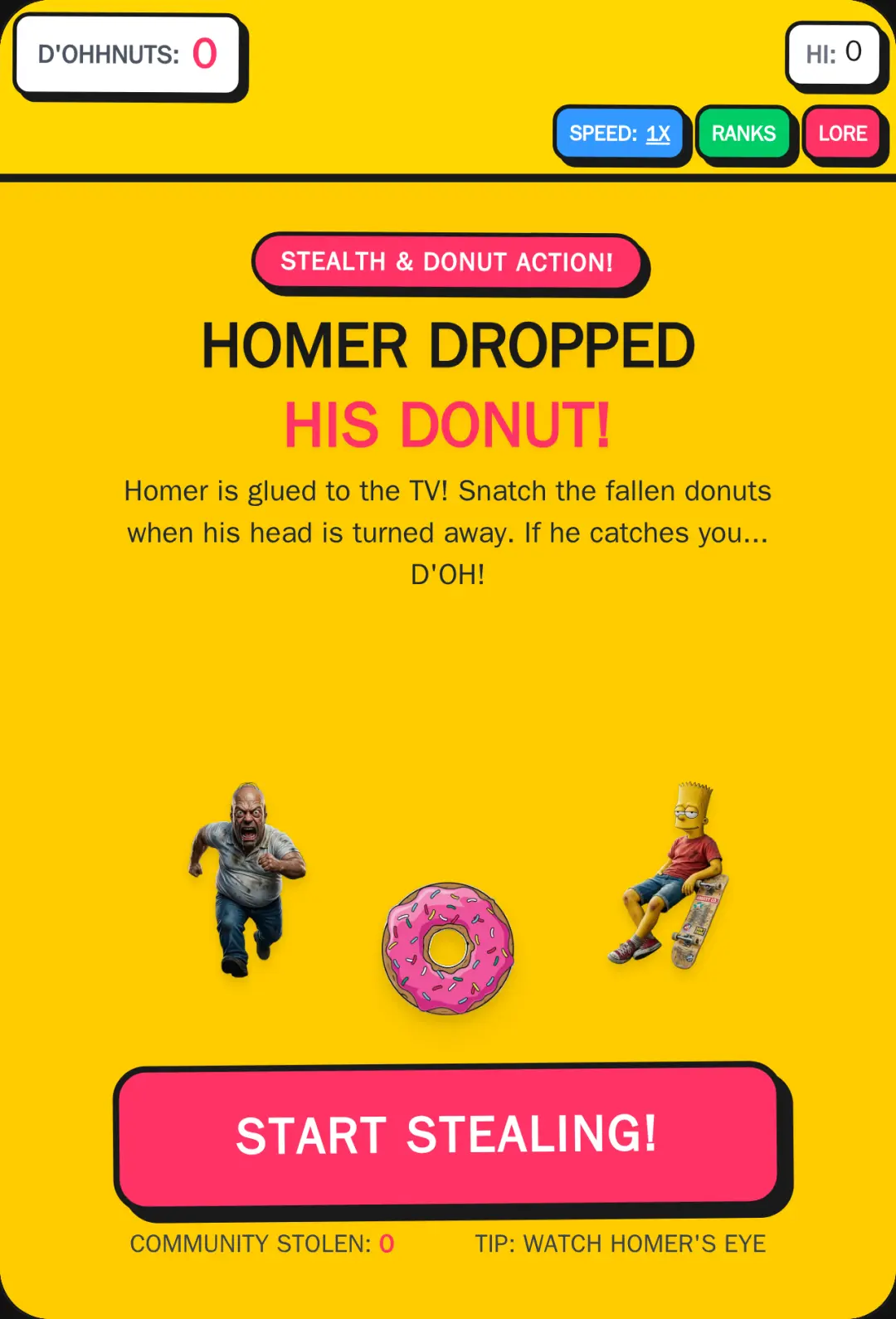 Homer Dropped His Donut, DOHHH!!! cover