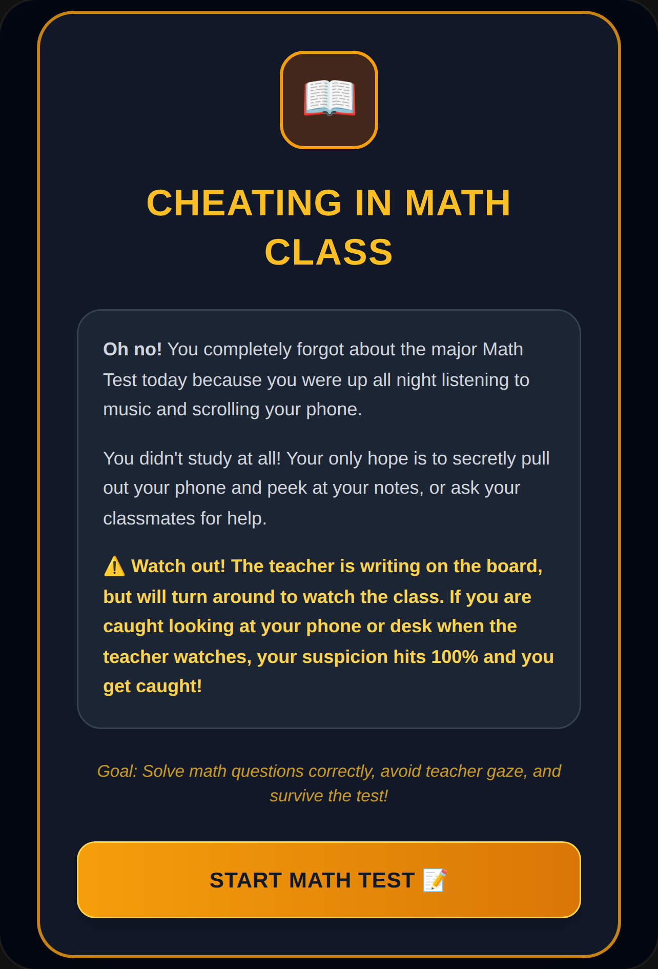 Cheating in Math Class cover