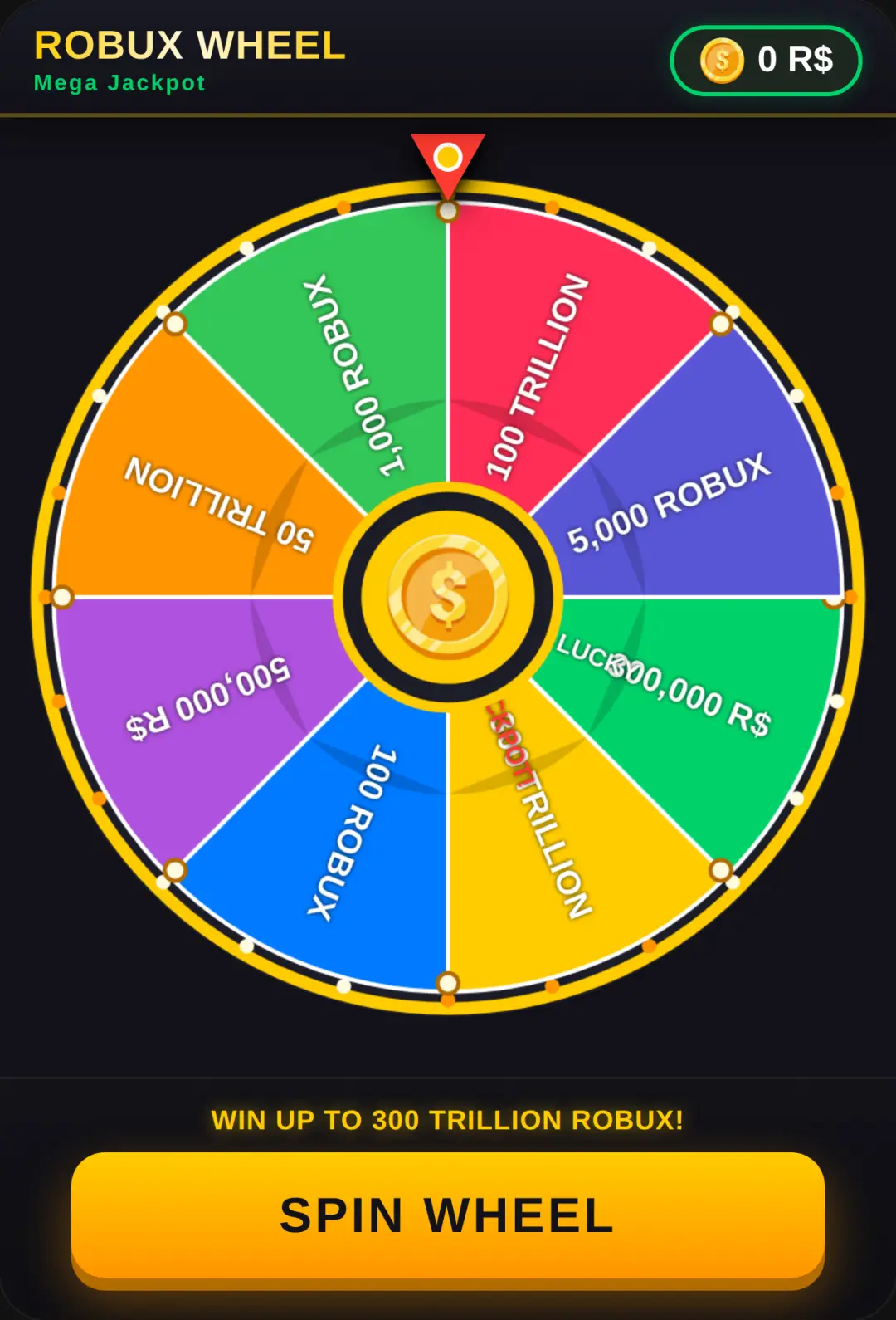 Robux Mega Wheel - Rigged cover