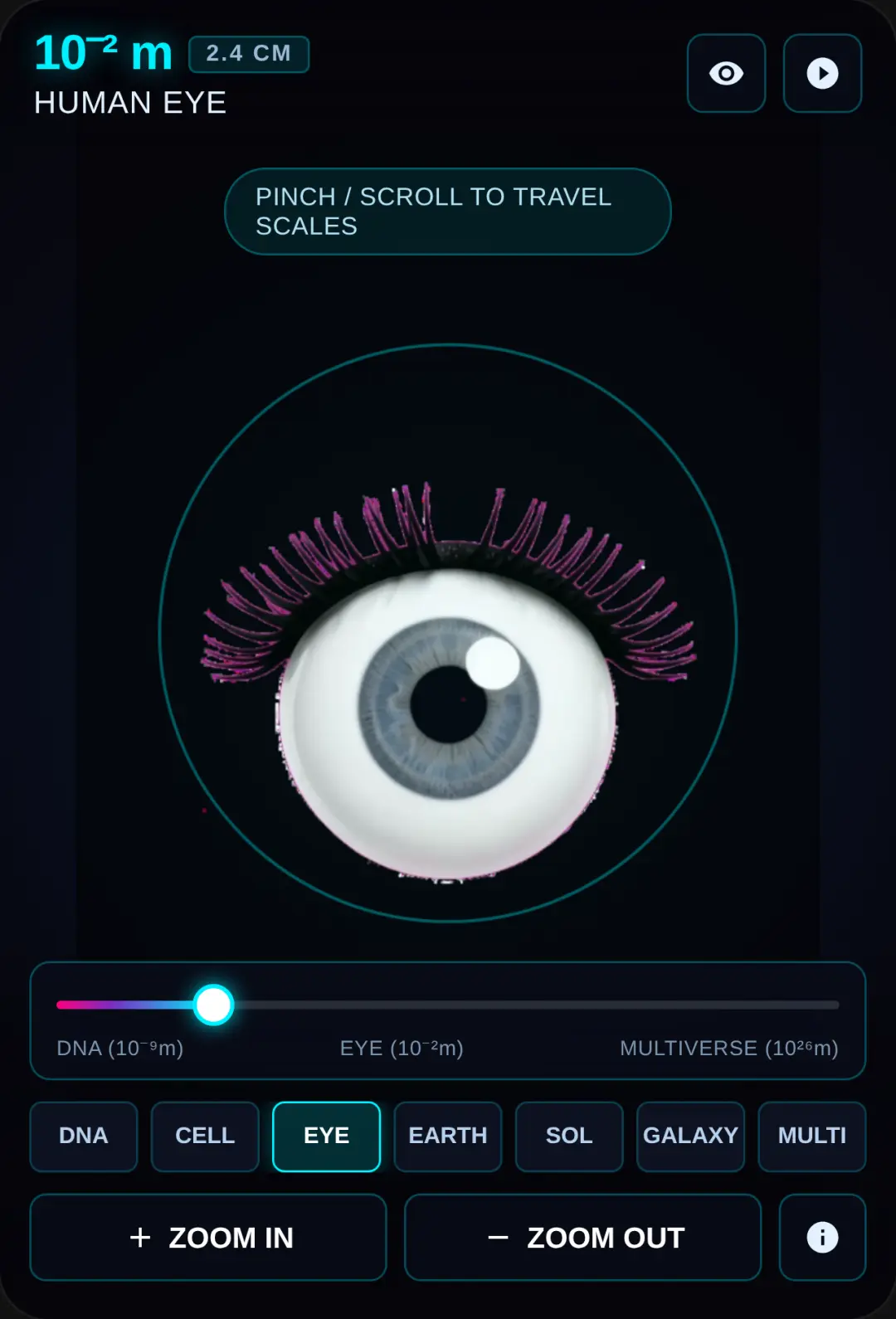 Cosmic Scale: Eye to Multiverse cover