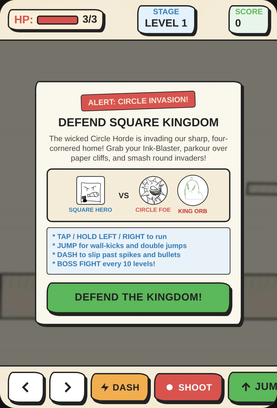 Square Kingdom Defender cover