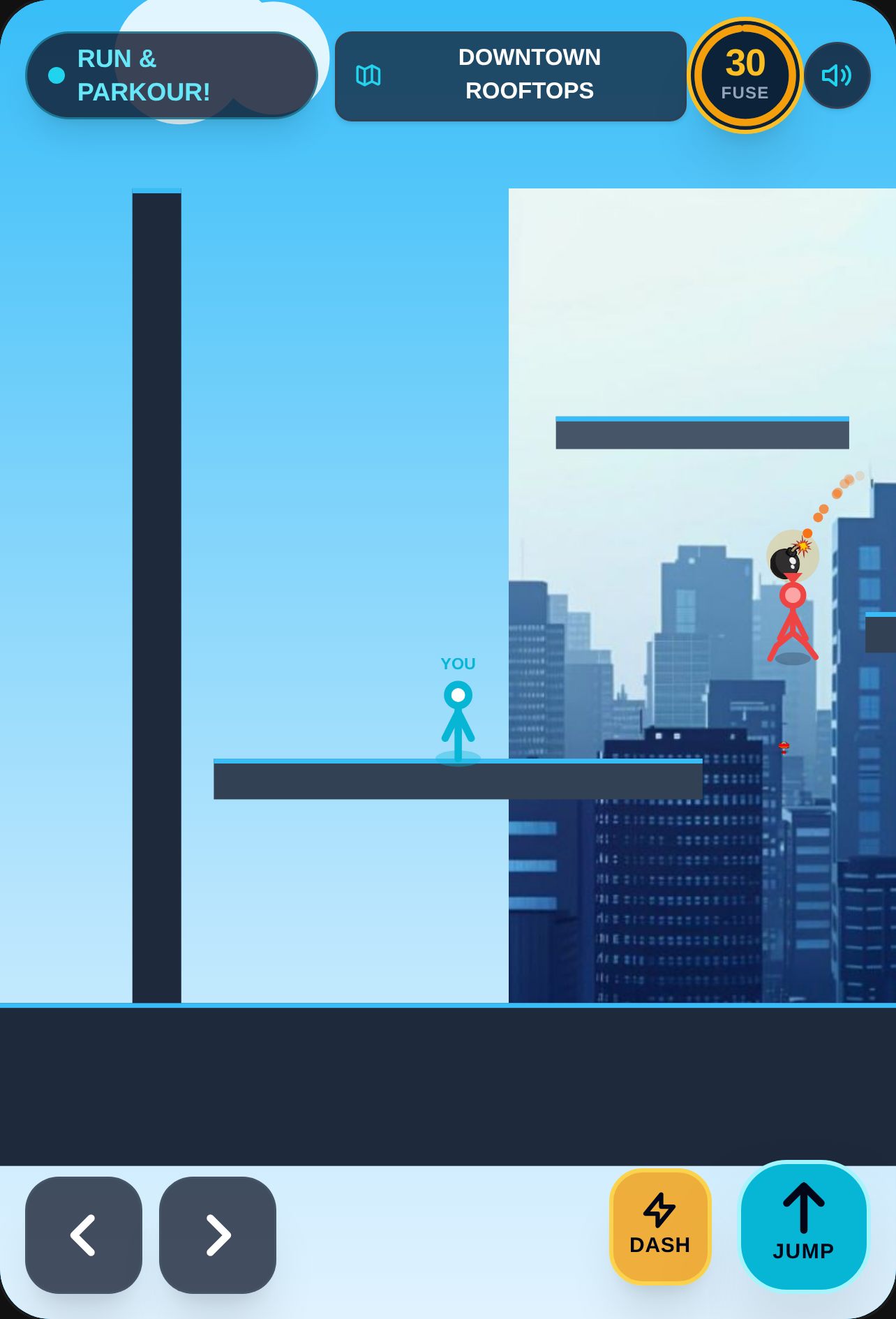 Stickman Bomb Parkour Tag cover