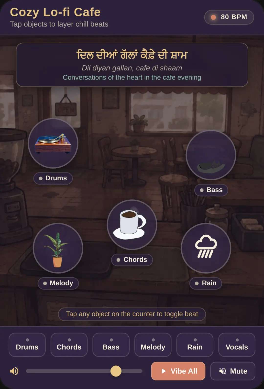 Cozy Lo-fi Cafe Soundboard cover