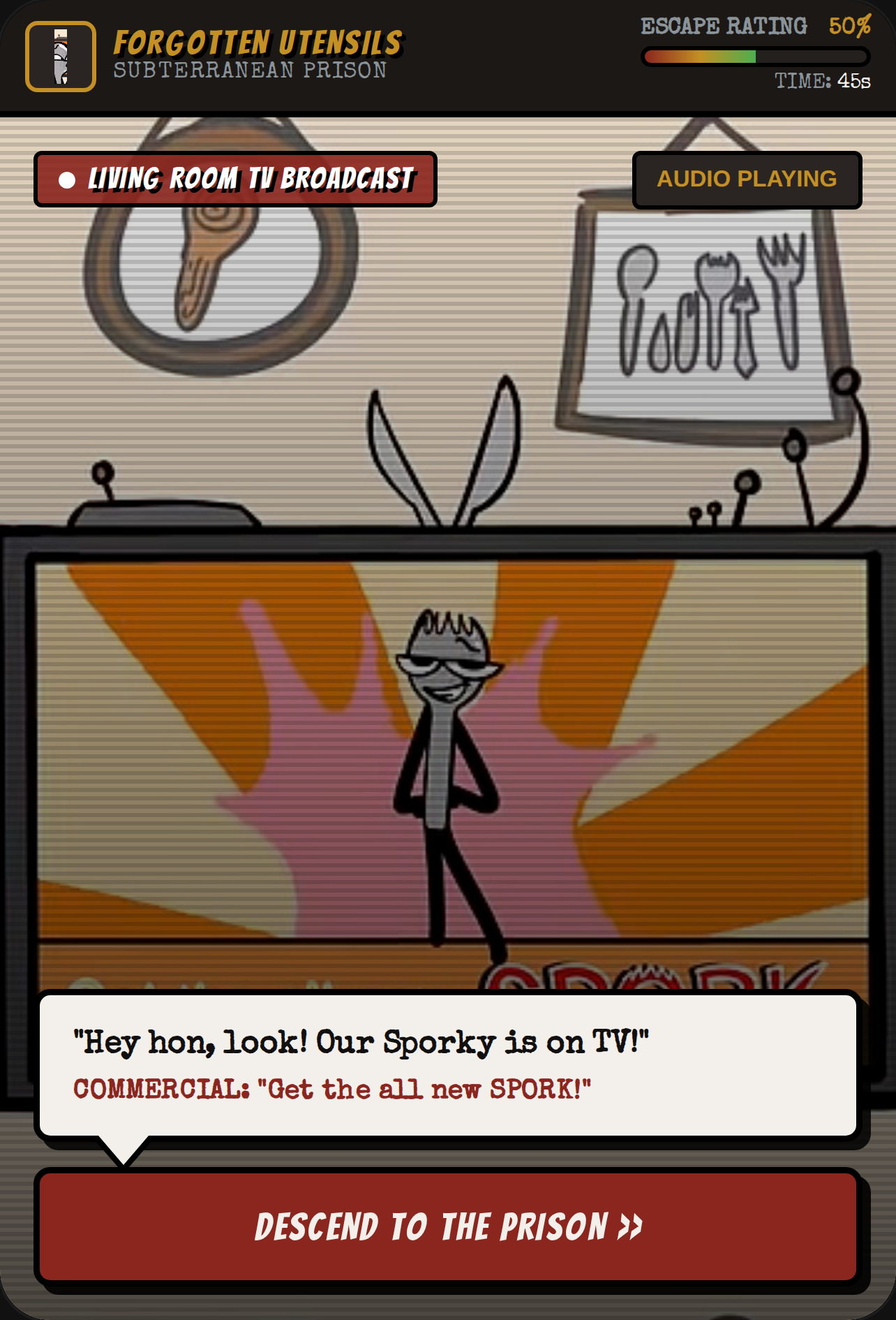 The Forgotten Sporks: Escape or Stay cover