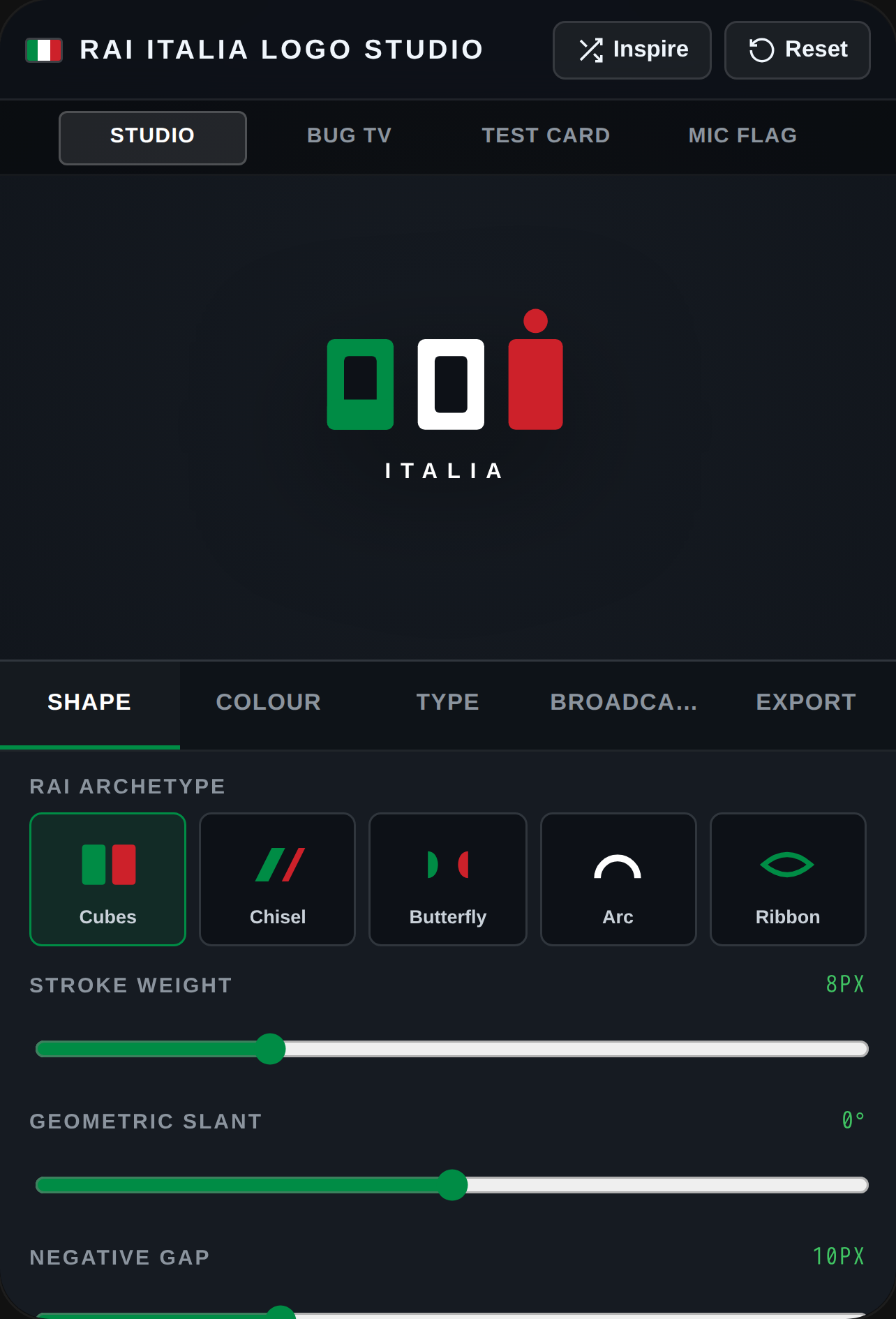 Rai Italia Logo Studio cover