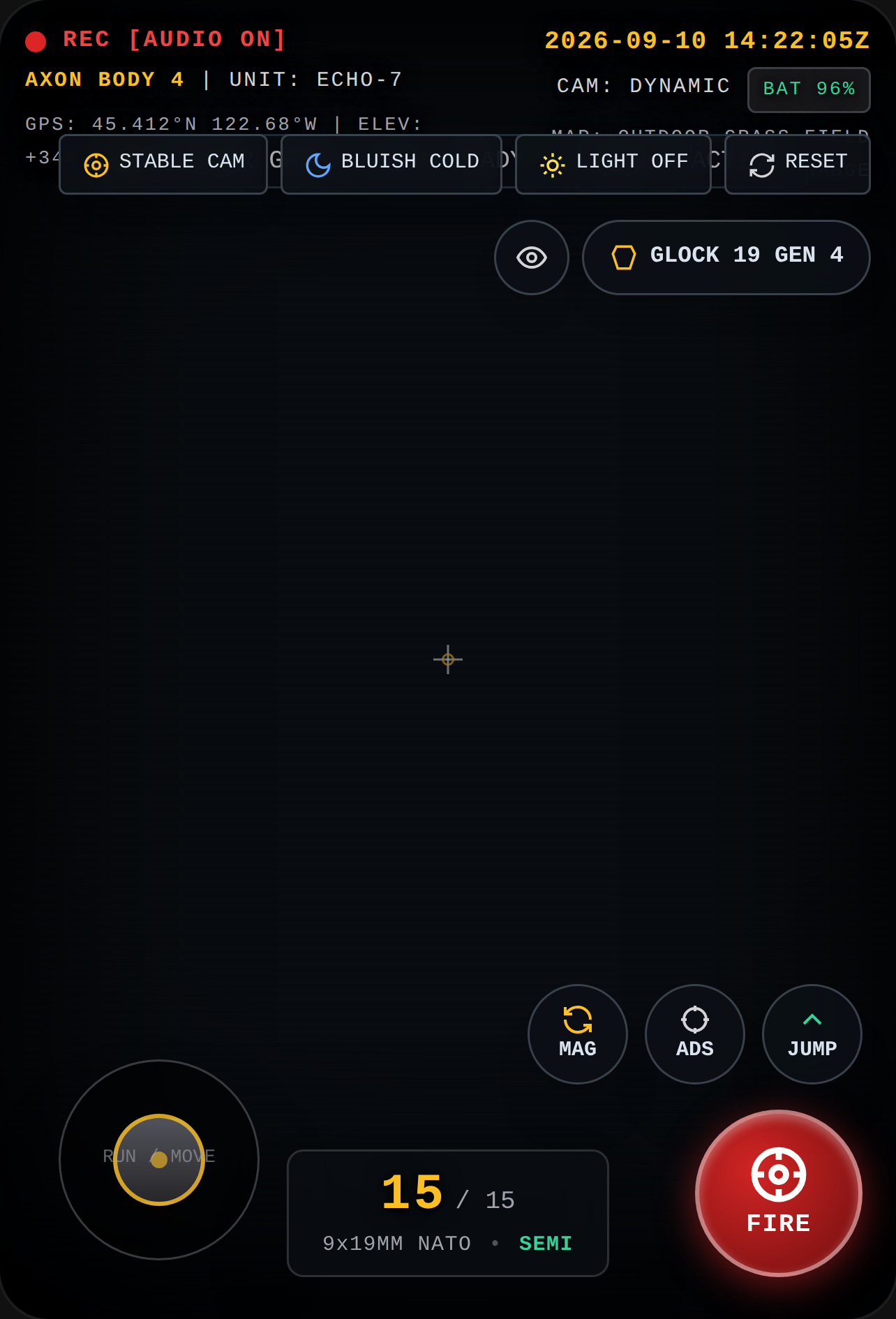 Tactical Bodycam 3D Range cover