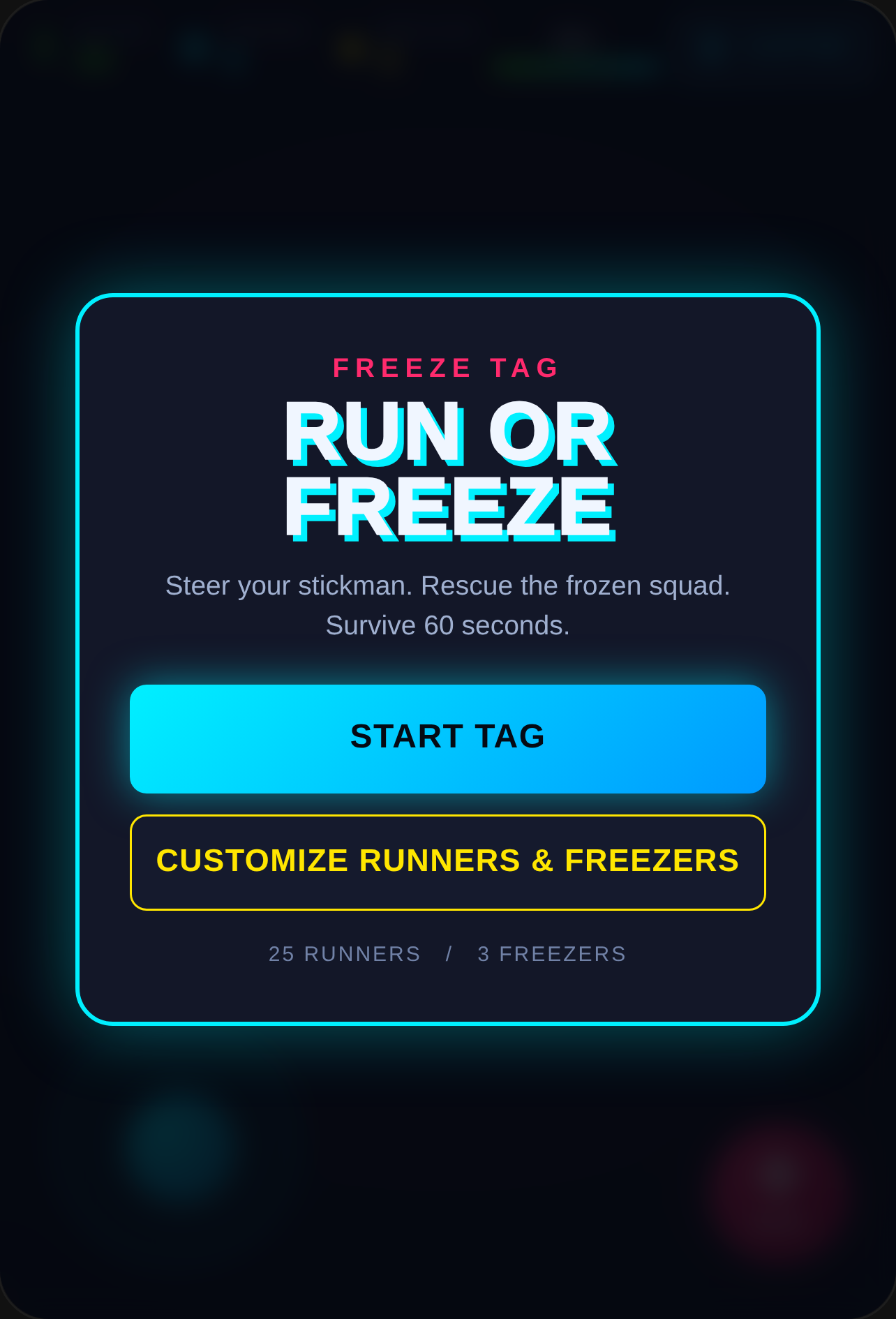 FREEZE TAG: NEON STICKMEN cover