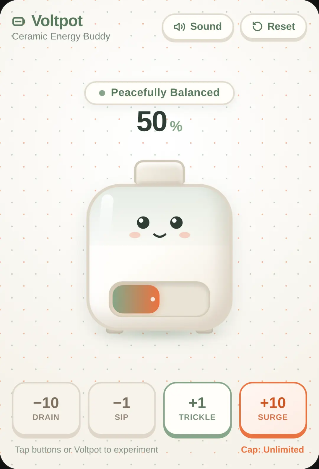 Voltpot - The Ceramic Battery cover