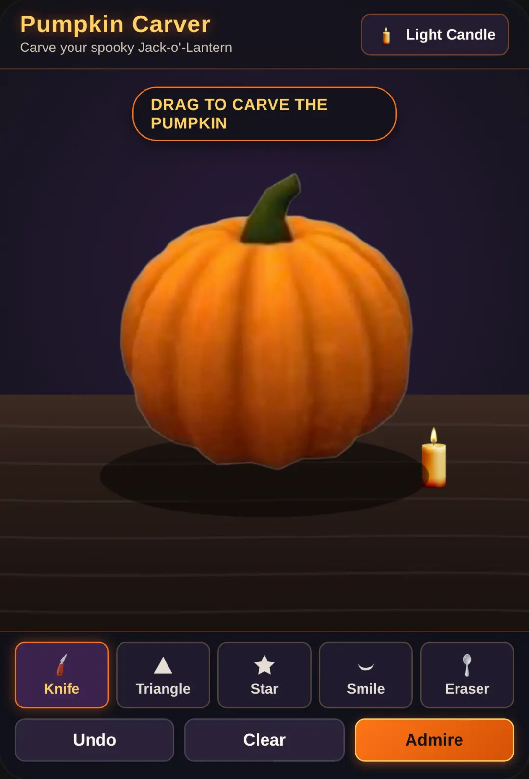 Relaxing make a pumpkin cover