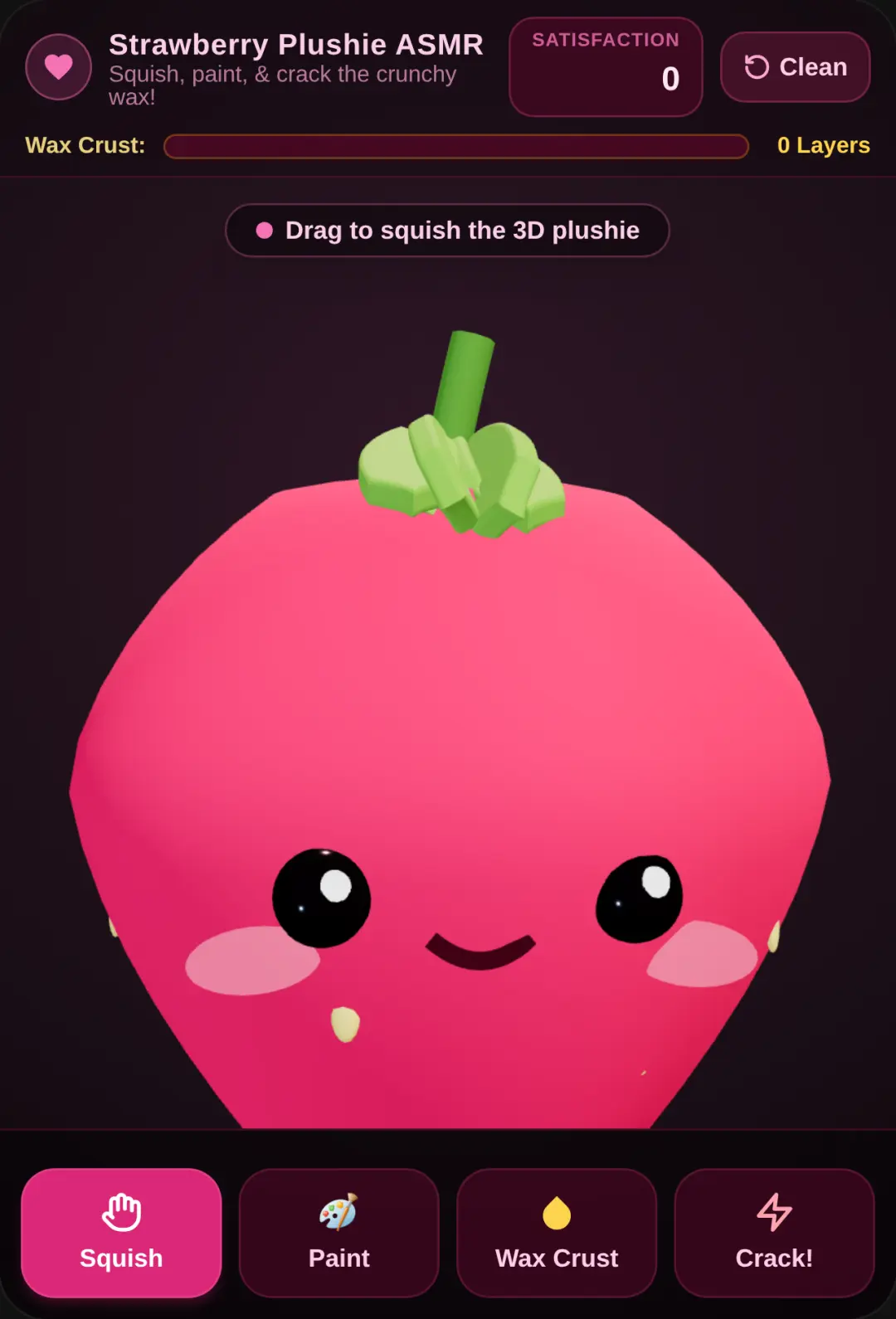 Strawberry Plushie Satisfying game cover
