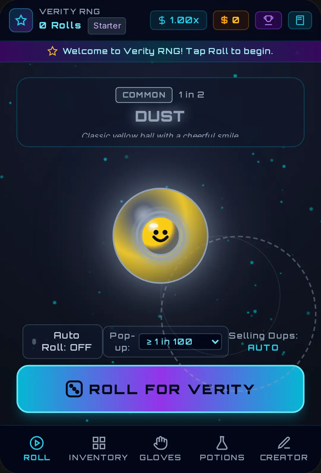 VERITY RNG — Aura Collector cover