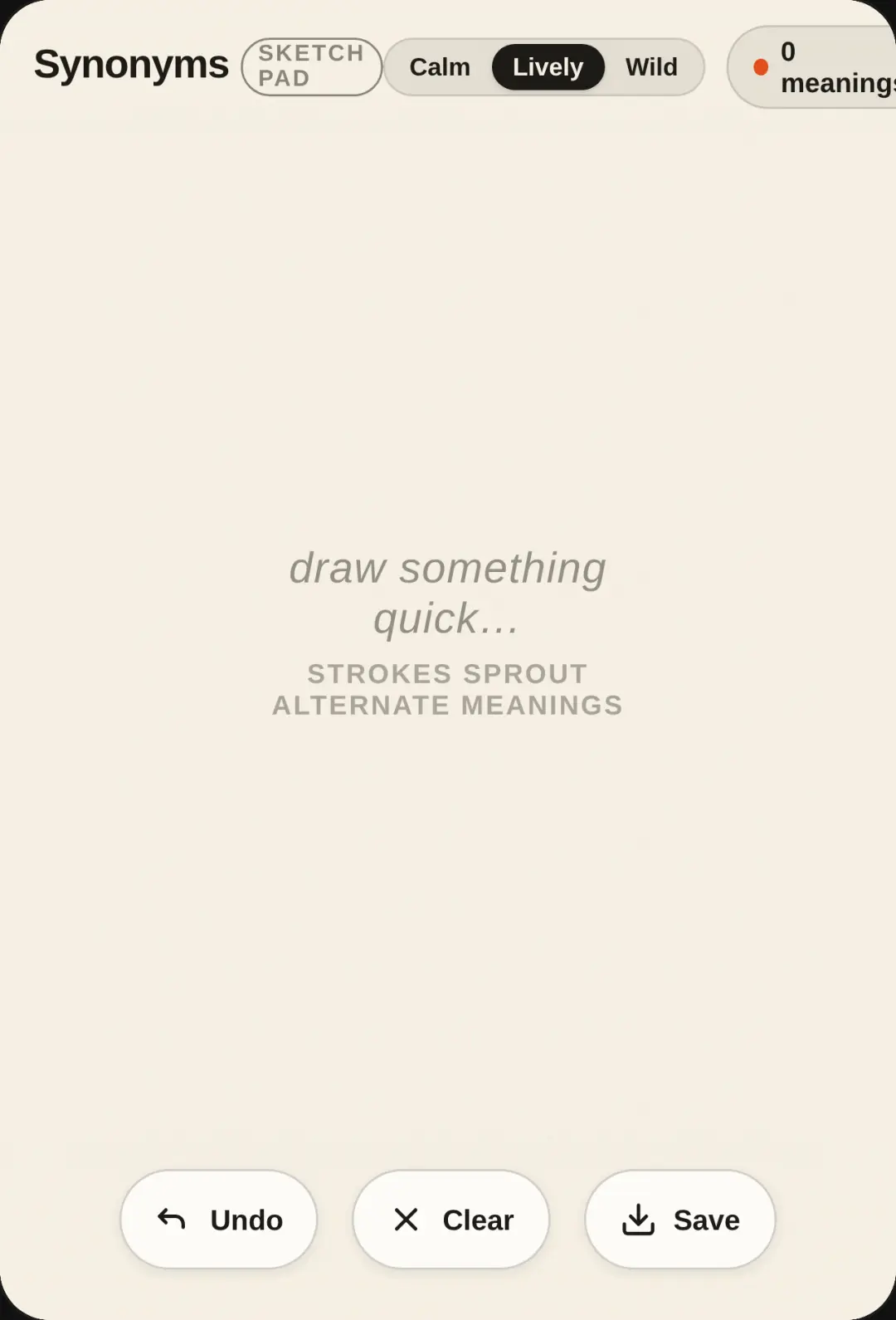 Synonyms Sketch Pad cover
