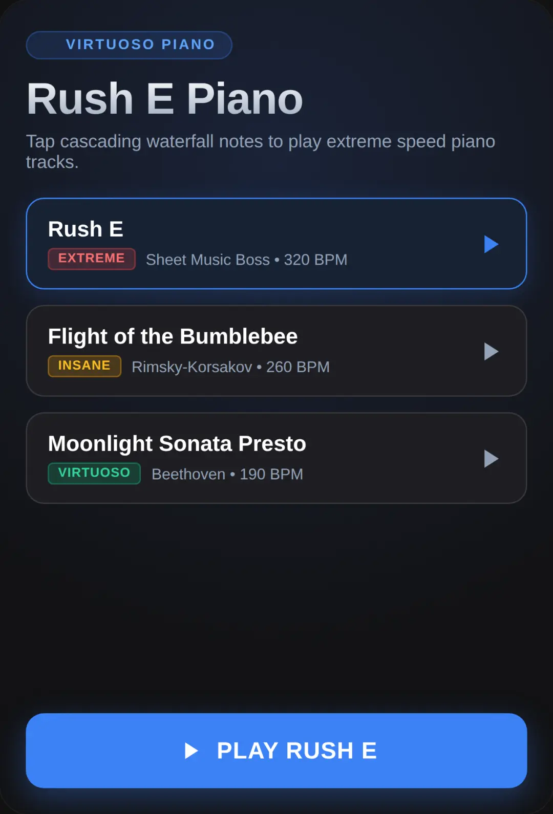 Rush E Piano cover