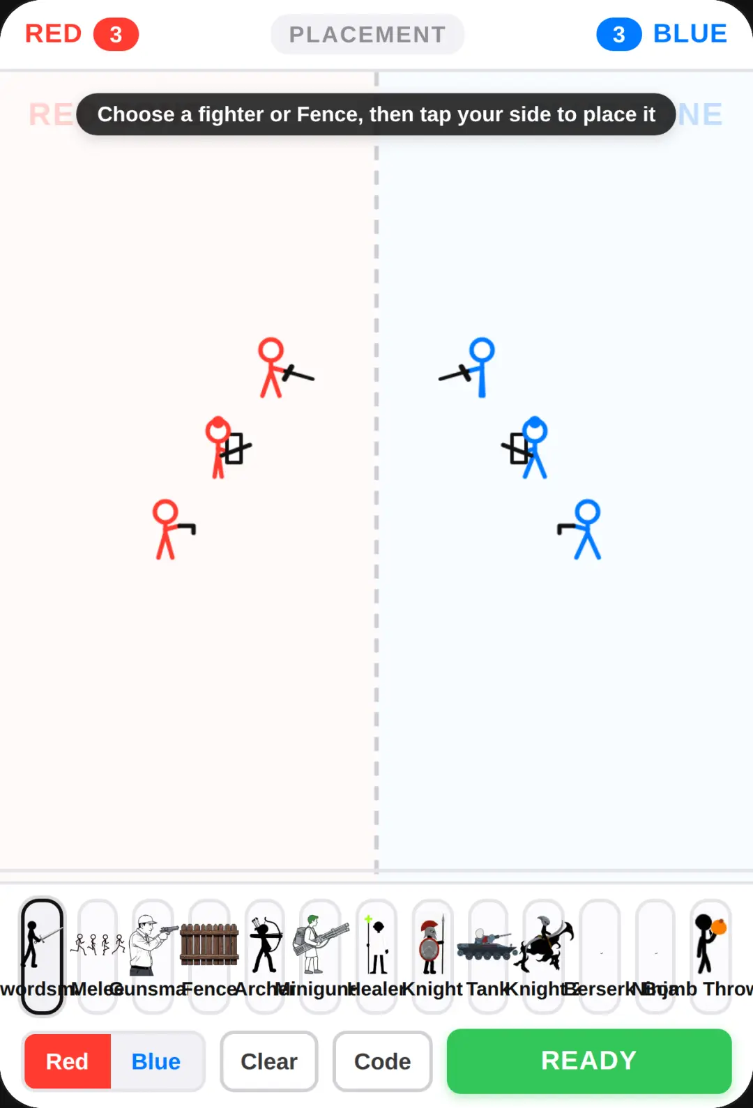 Stickman War - Red vs Blue (update 4)