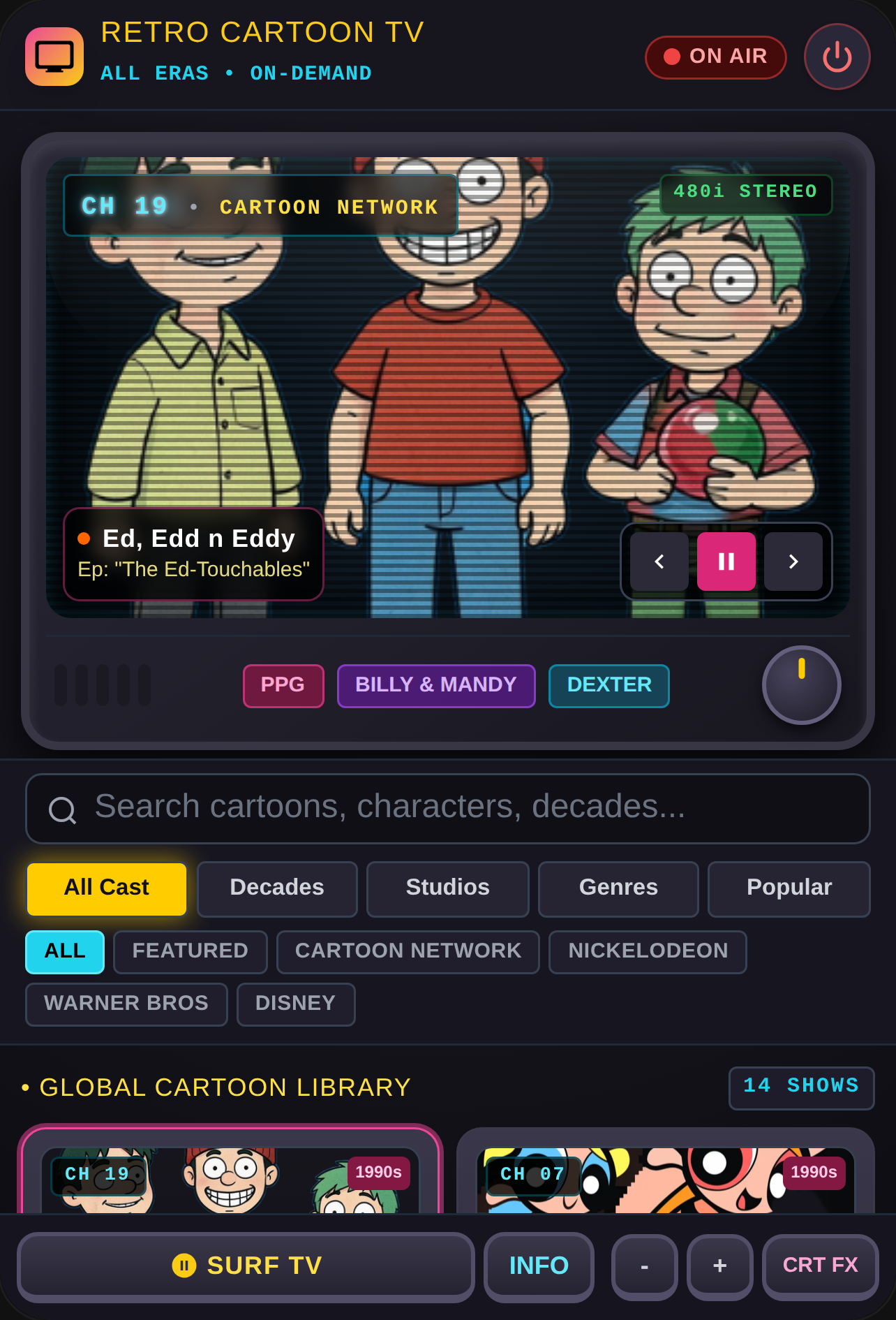 Retro Cartoon World TV cover