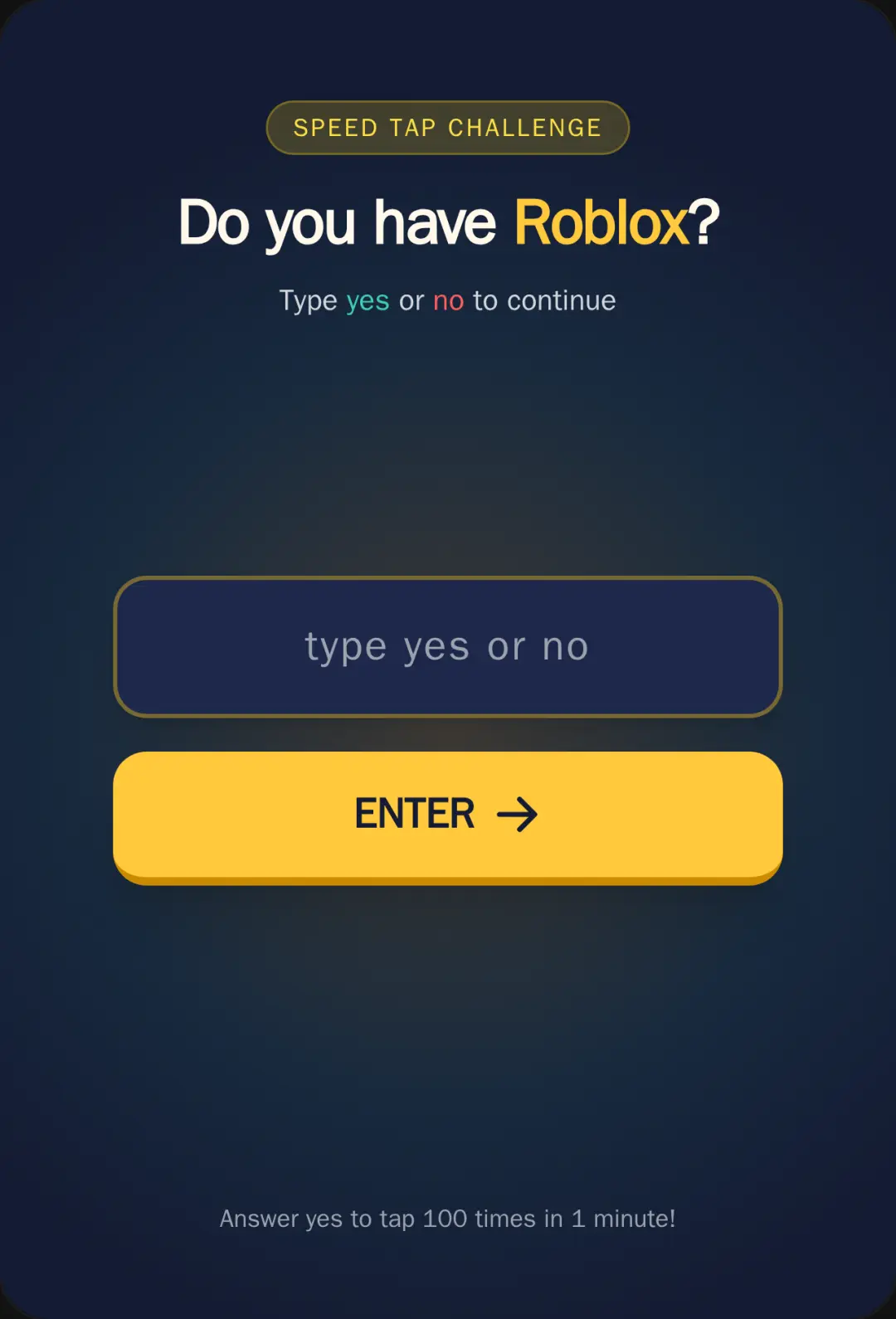 Express Me: Roblox Tap Challenge