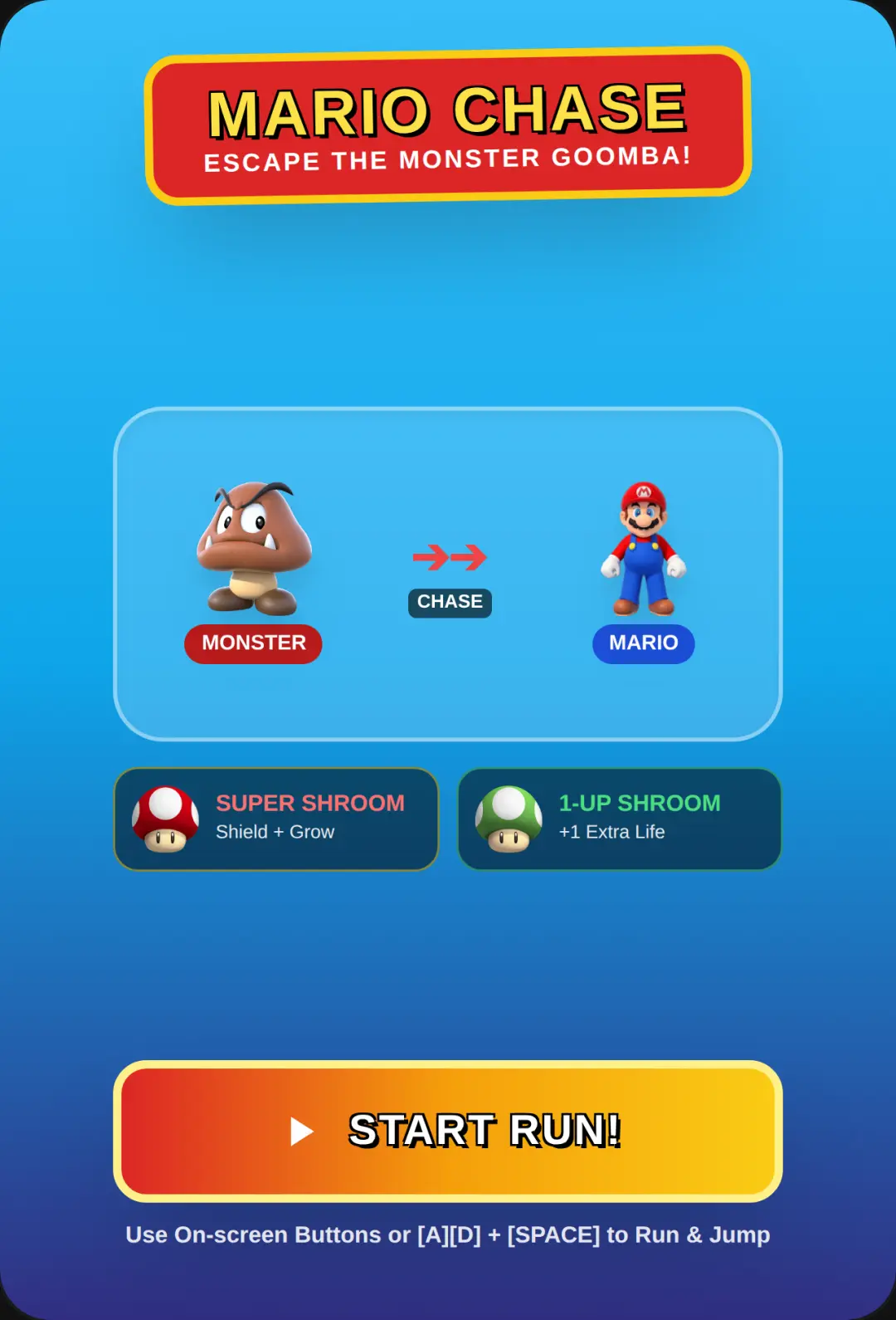 Mario:run of the life cover