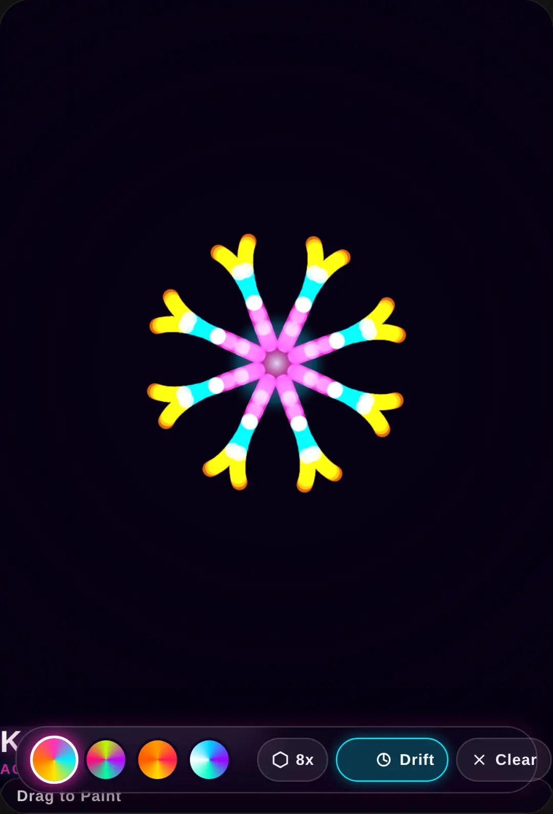 Psychedelic Neon Kaleidoscope cover