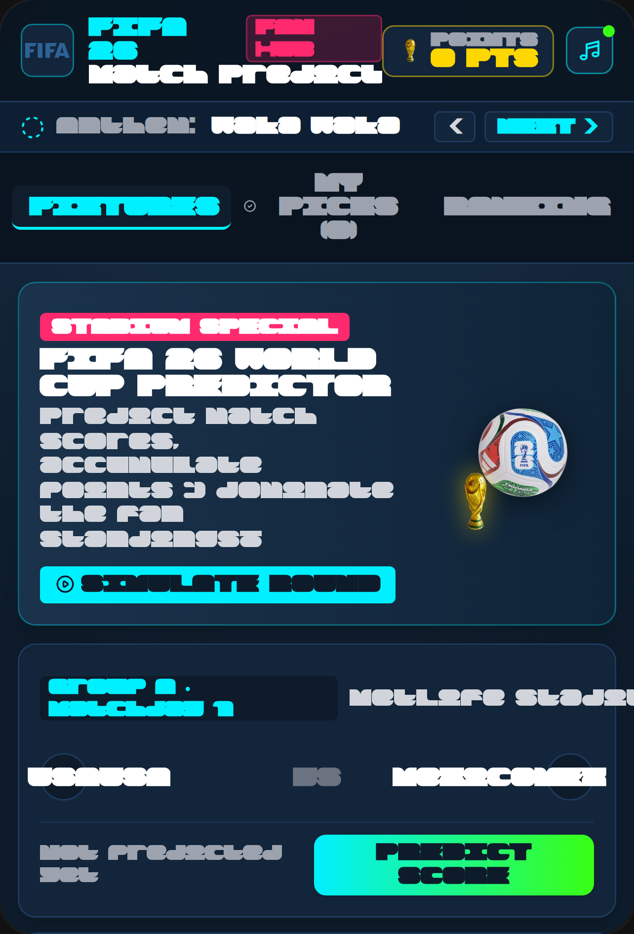FIFA 26 Stadium Match Predictor / WHAT THE XIENNGUSSI ARE YOU DOING IT'S NOT VIOLATING THE GUIDELINES cover