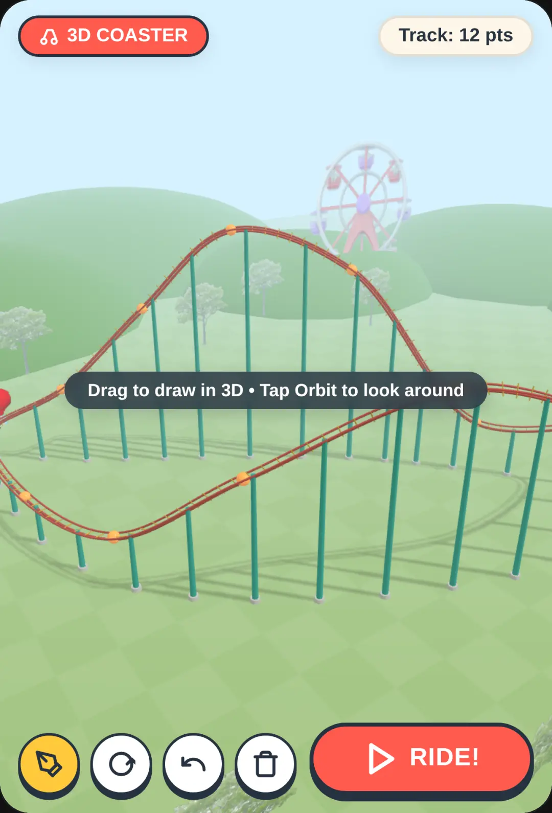 3D Roller Coaster Builder & Ride cover