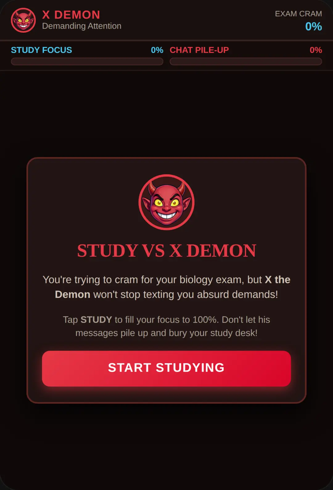 Study vs X Demon cover
