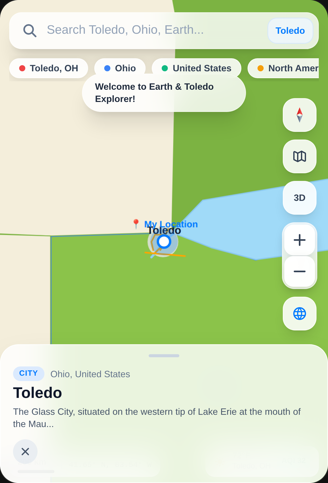 Maps - Earth & Toledo Explorer cover