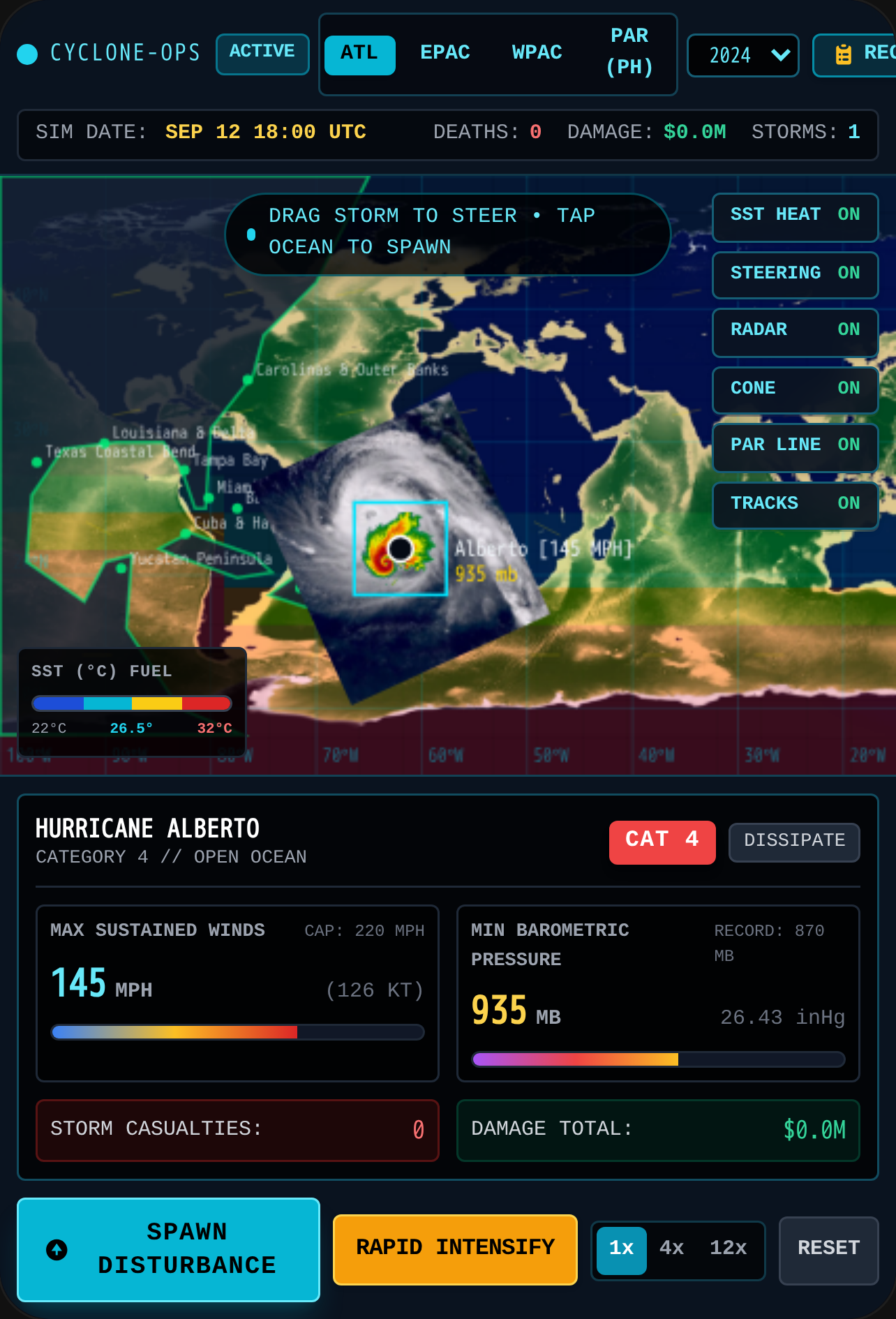 CYCLONE-OPS // Tropical Cyclone Meteorological Simulator cover