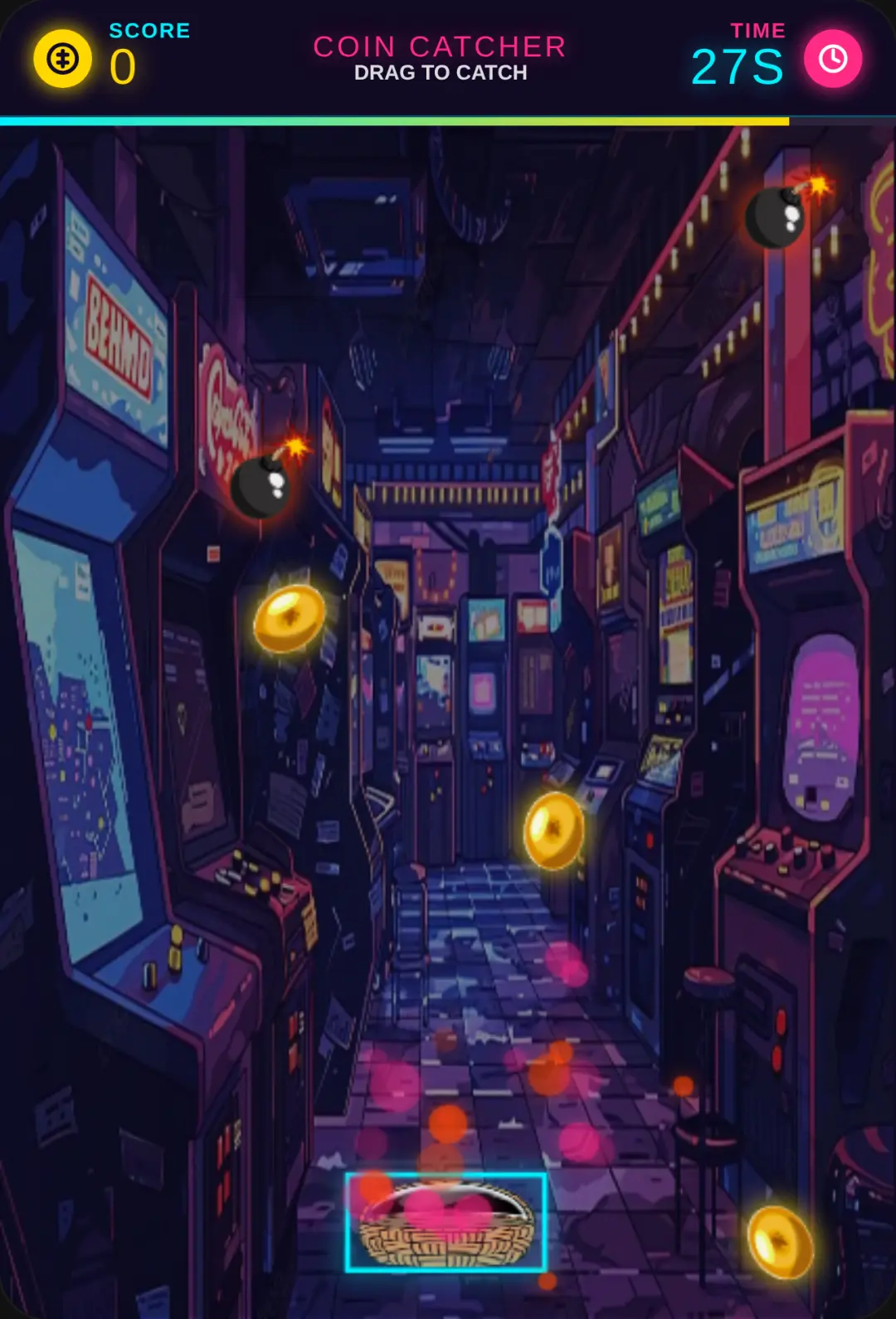 Coin Catcher: Neon Rush cover