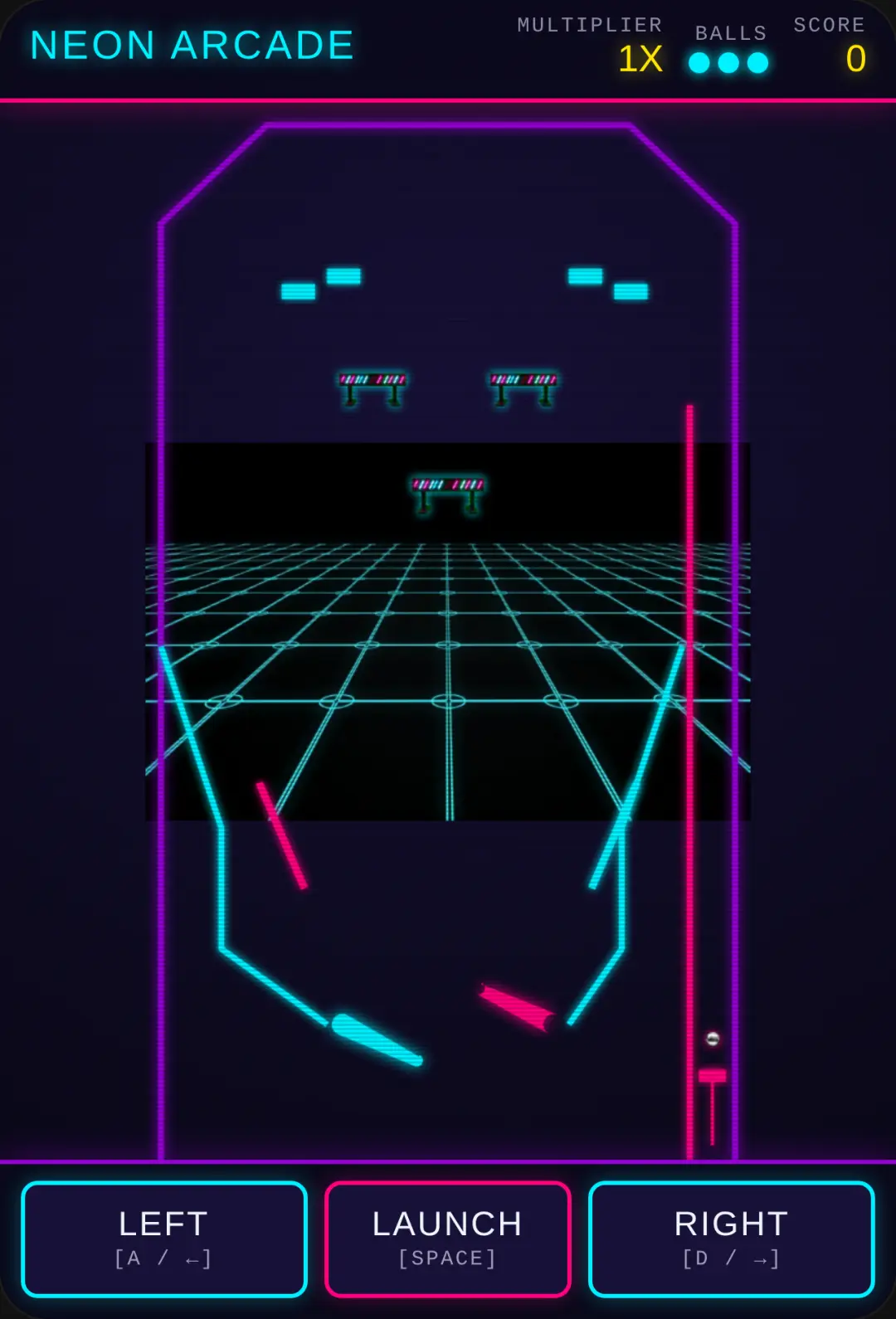Neon Retro Pinball Arcade cover